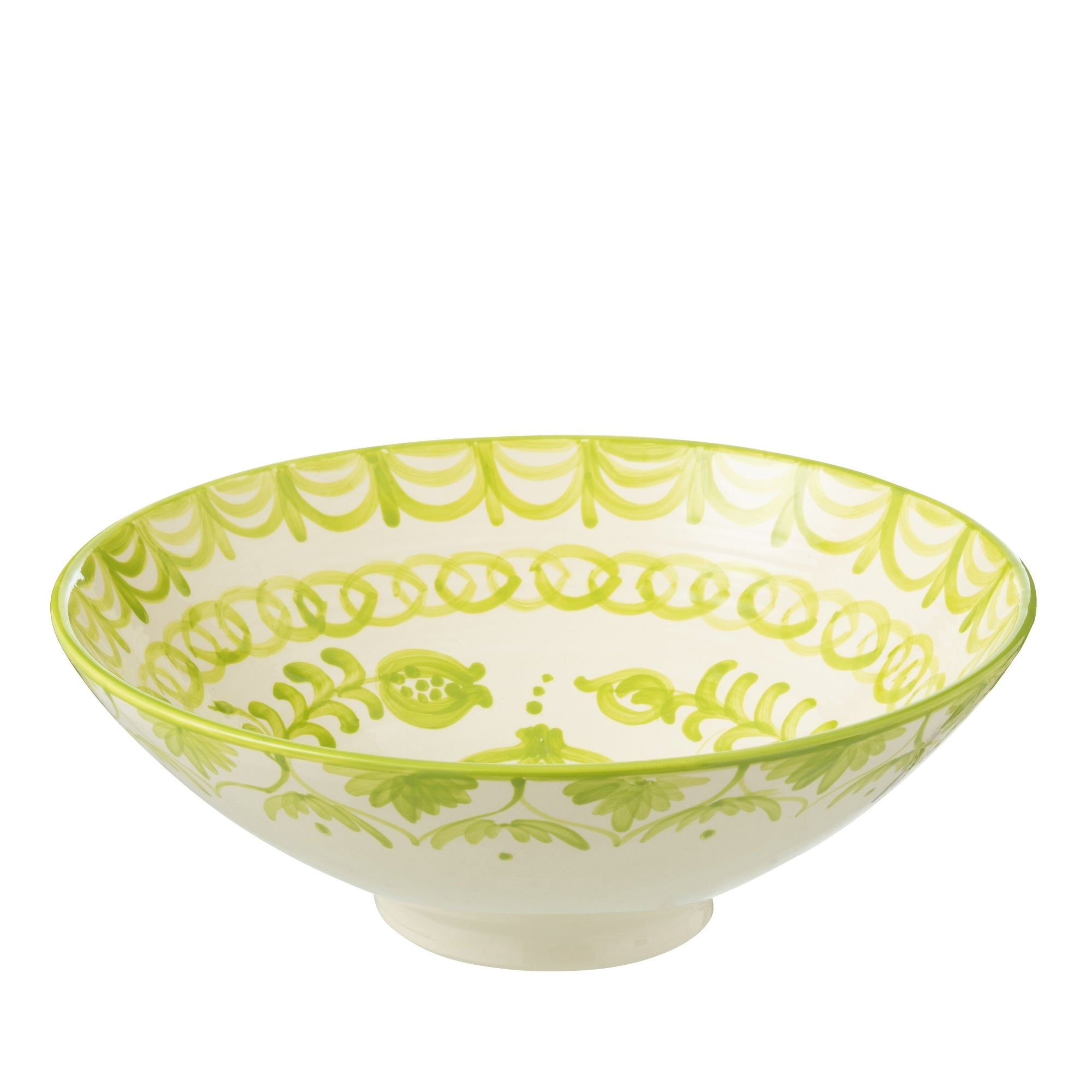 Lebrillo Schaal Granada Motief Groen/Wit J-Line