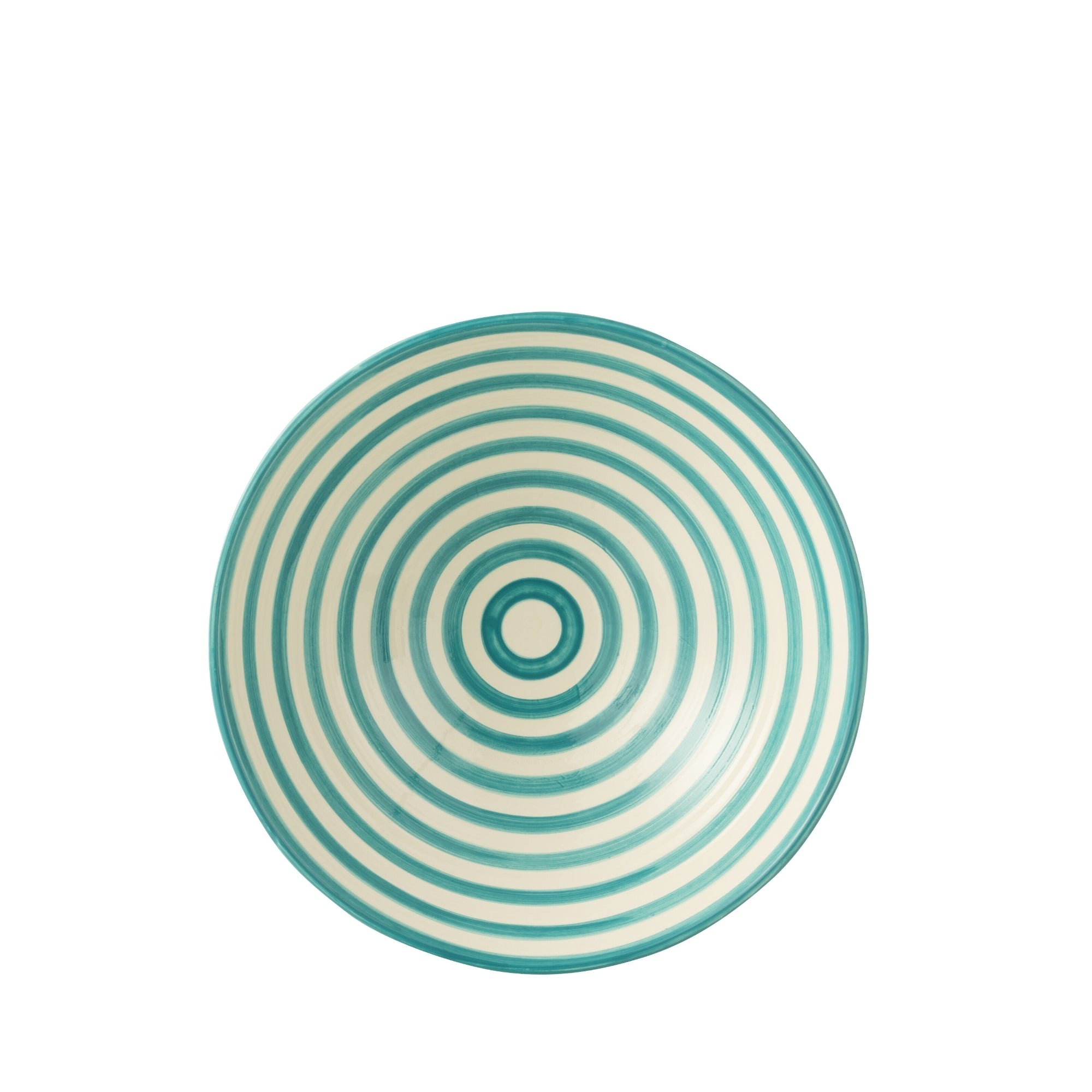 Lebrillo Schaal Granada Strepen Aqua/Wit J-Line