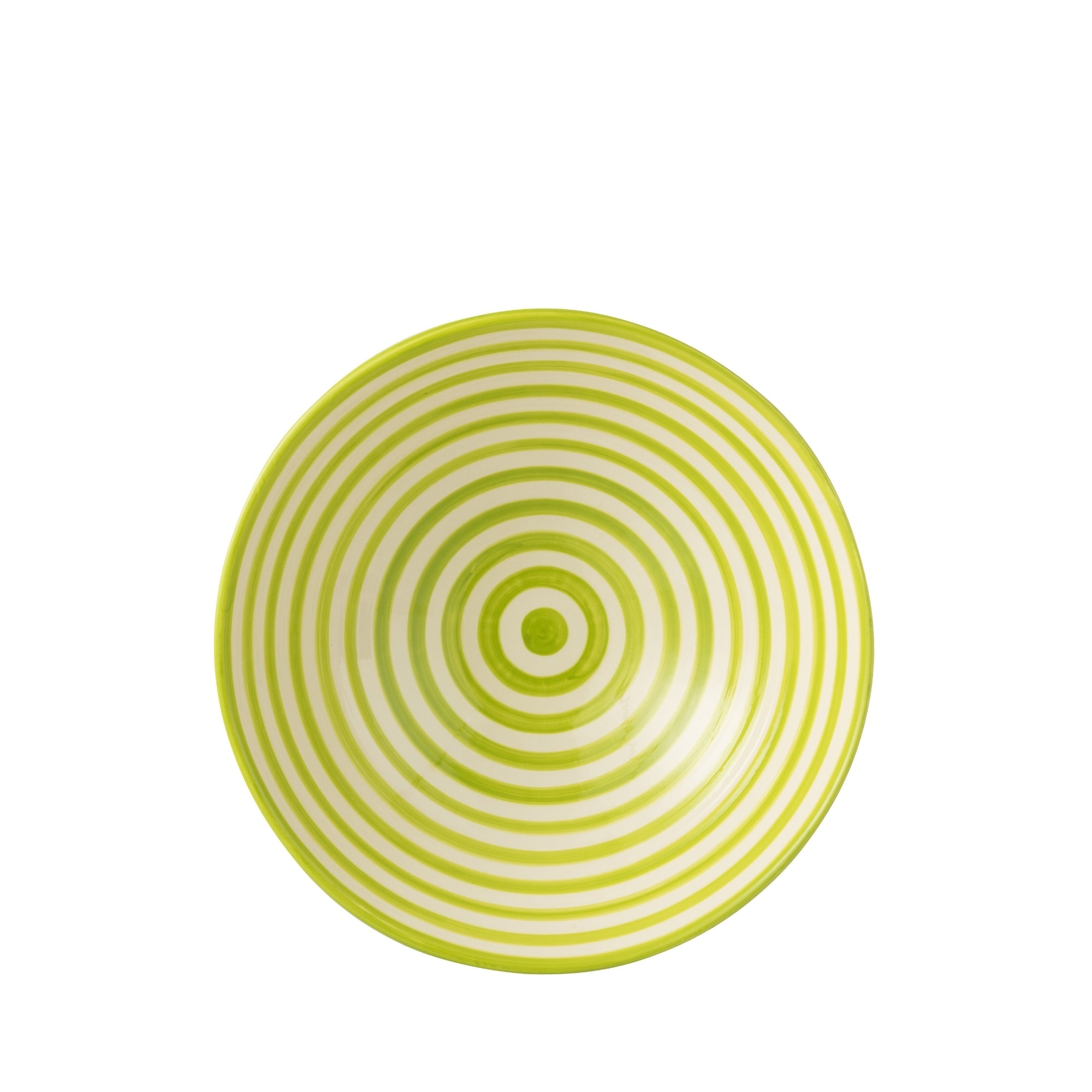 Lebrillo Schaal Granada Strepen Groen/Wit J-Line