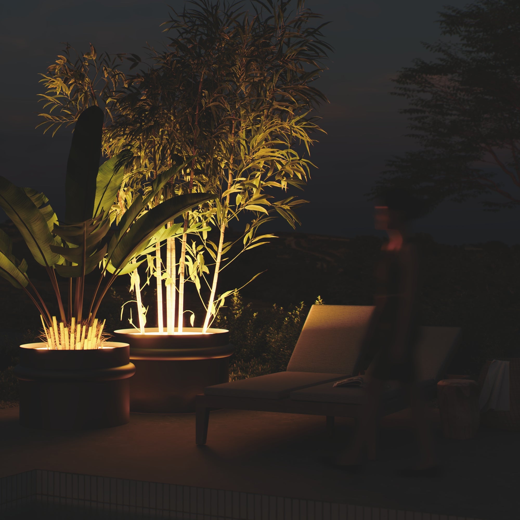 MAZU Nautilus Luxe LED Plantenpot Ivoor