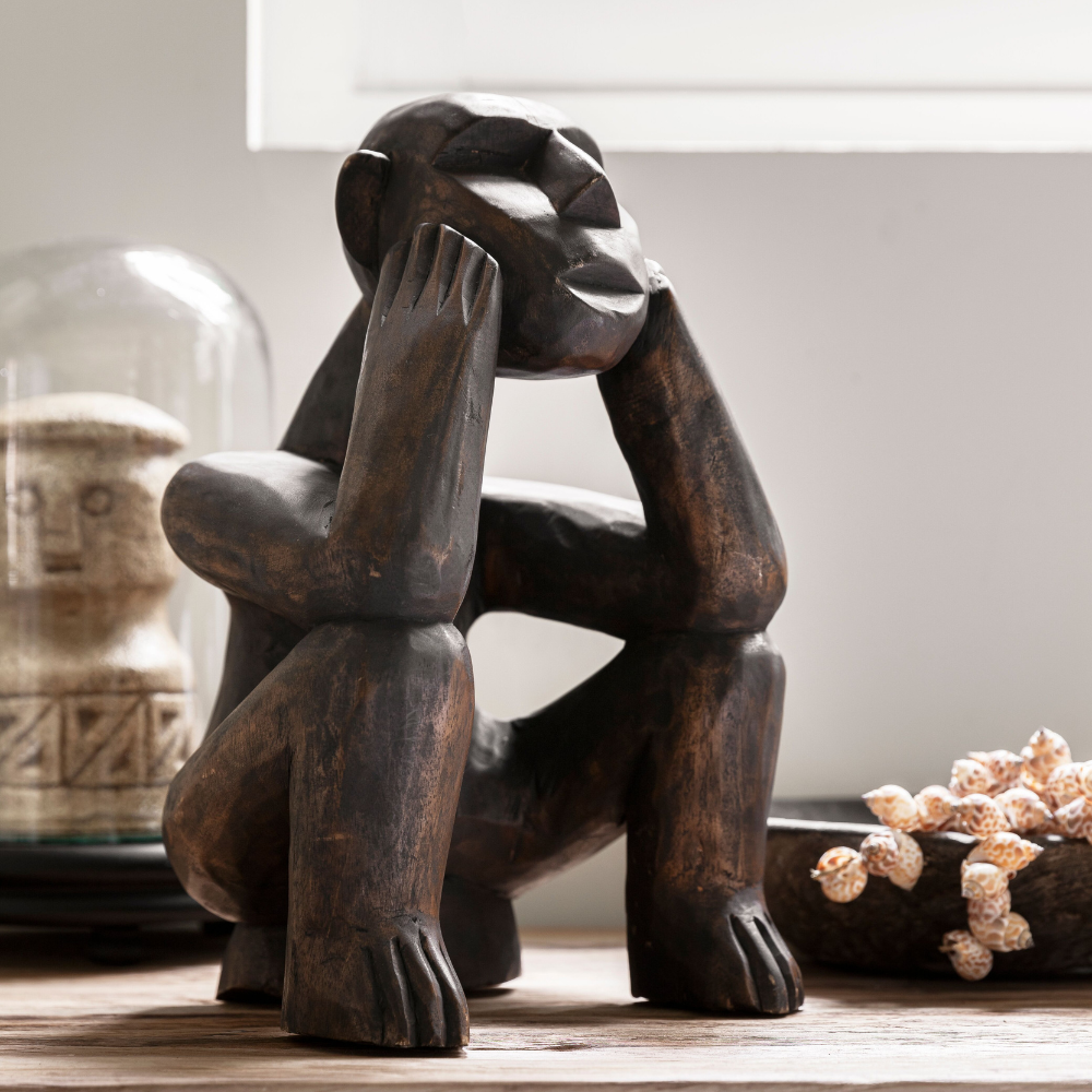 Beeld Monkey Do Nothing MUST Living