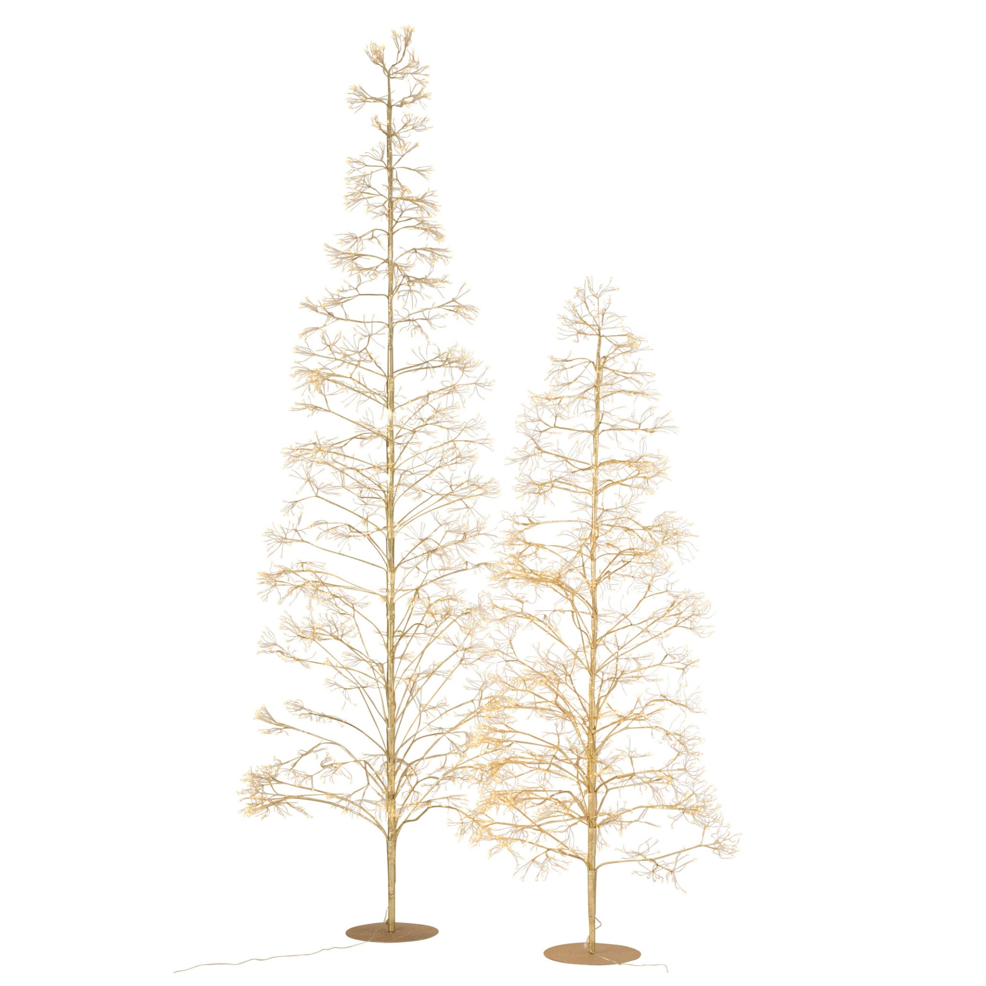 Kerstboom 3000 Led Metaal Goudkleurig Large H300cm J-Line