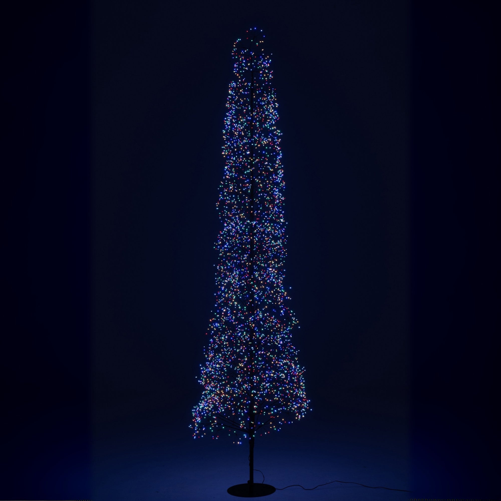 Kerstboom Led Multicolor Lichten Ijzer Zwart Extra Large H240cm J-Line