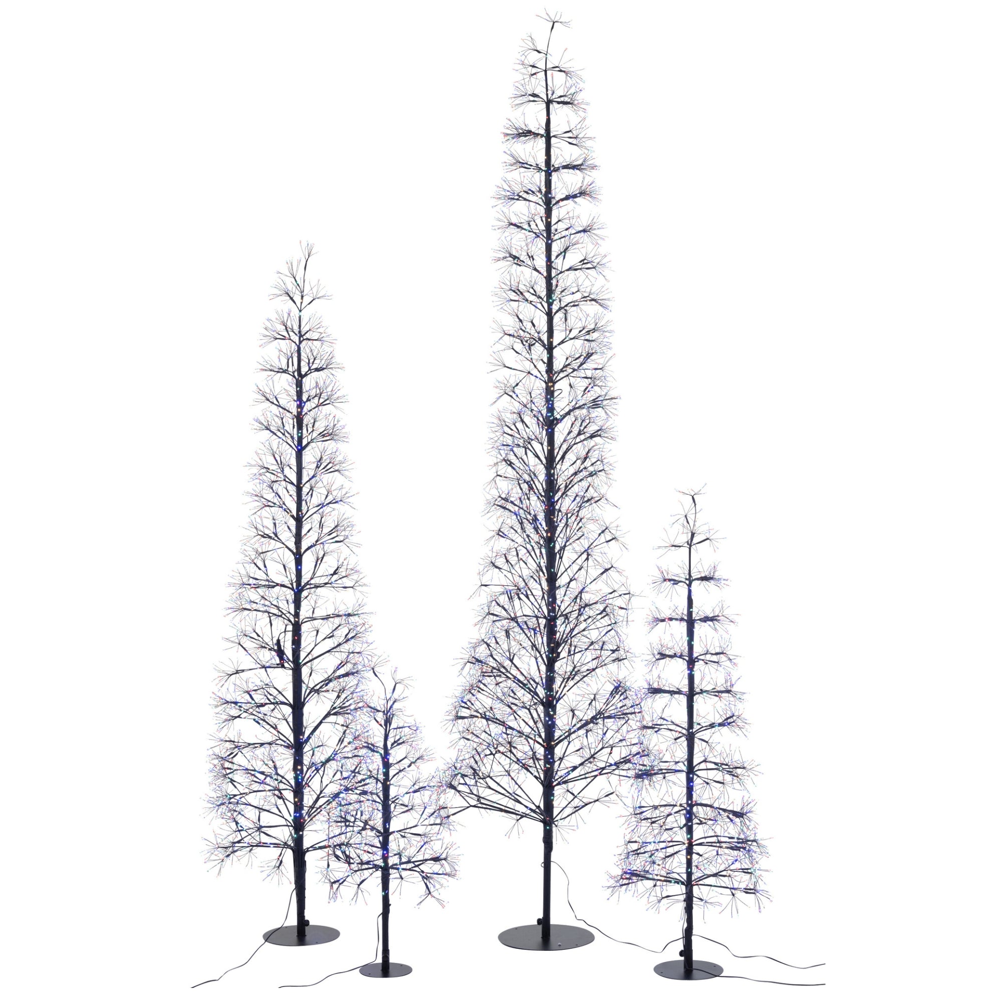 Kerstboom Led Multicolor Lichten Ijzer Zwart Extra Large H240cm J-Line