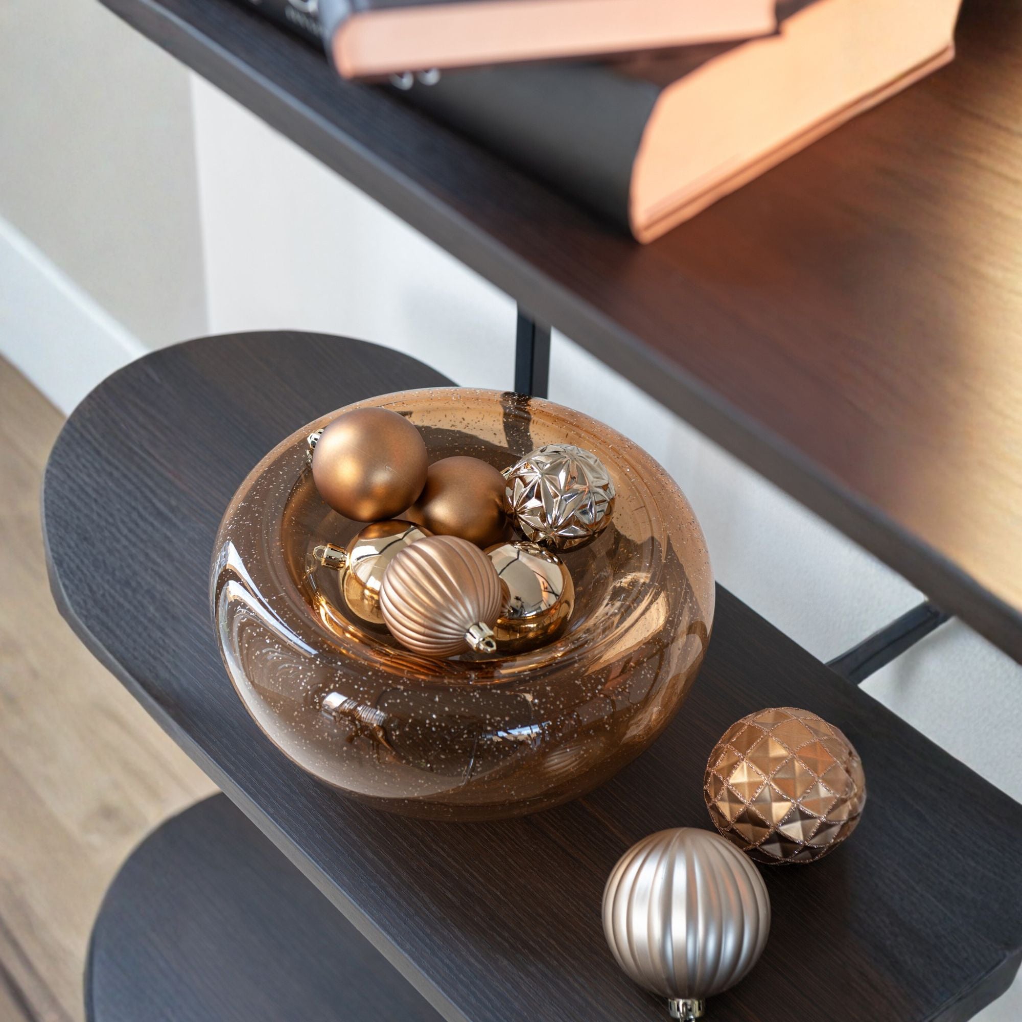 Sierschaal Carol Glas Caramel Small J-Line