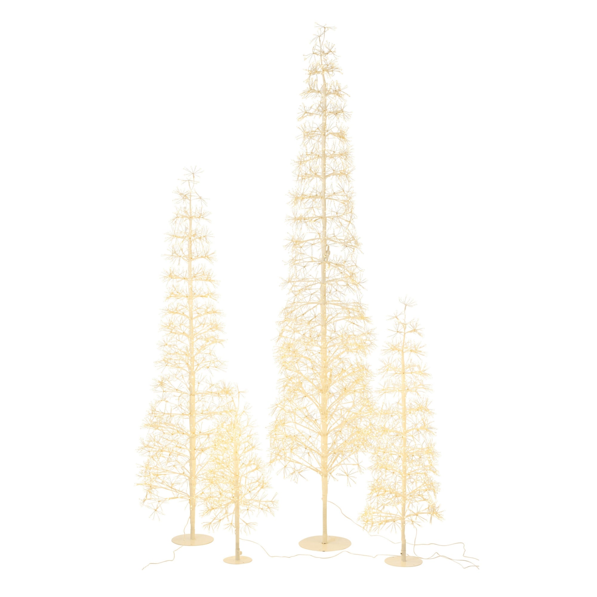 Kerstboom Led Warm Witte Lichten Ijzer Wit Extra Large H240cm J-Line