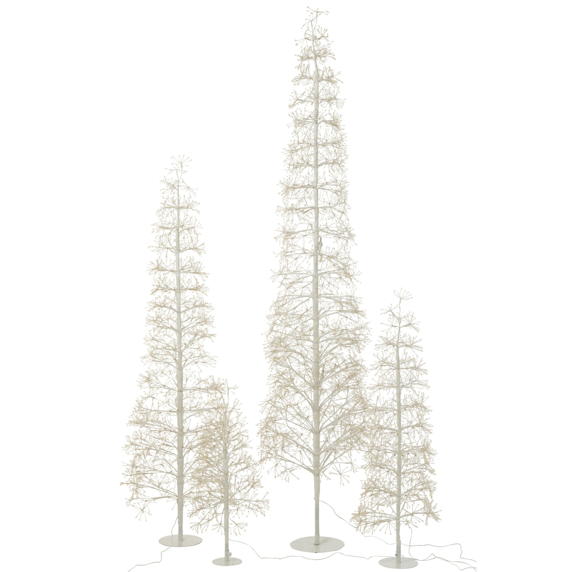 Kerstboom Led Warm Witte Lichten Ijzer Wit Extra Large H240cm J-Line