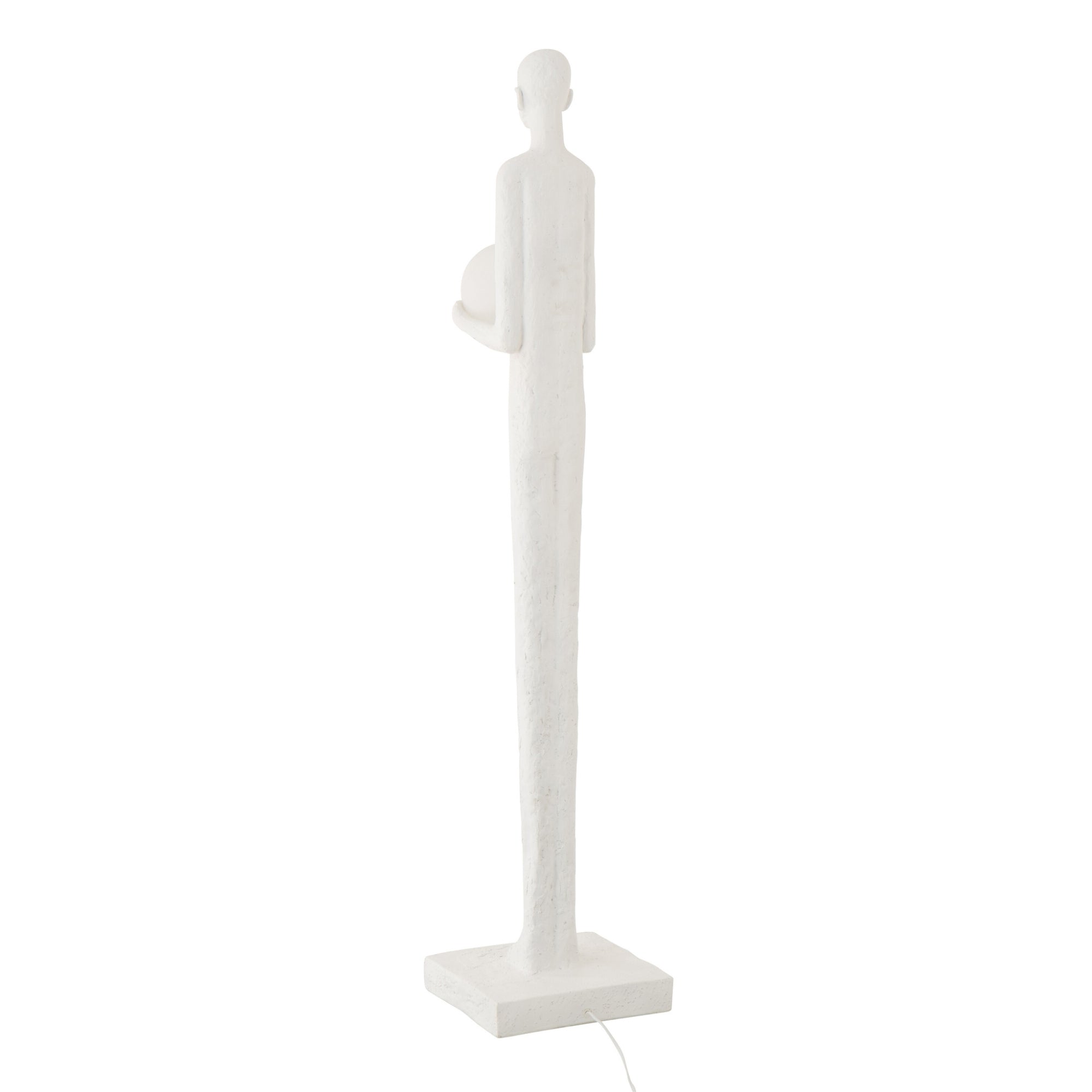 Staanlamp Persoon Polyresin Wit J-Line