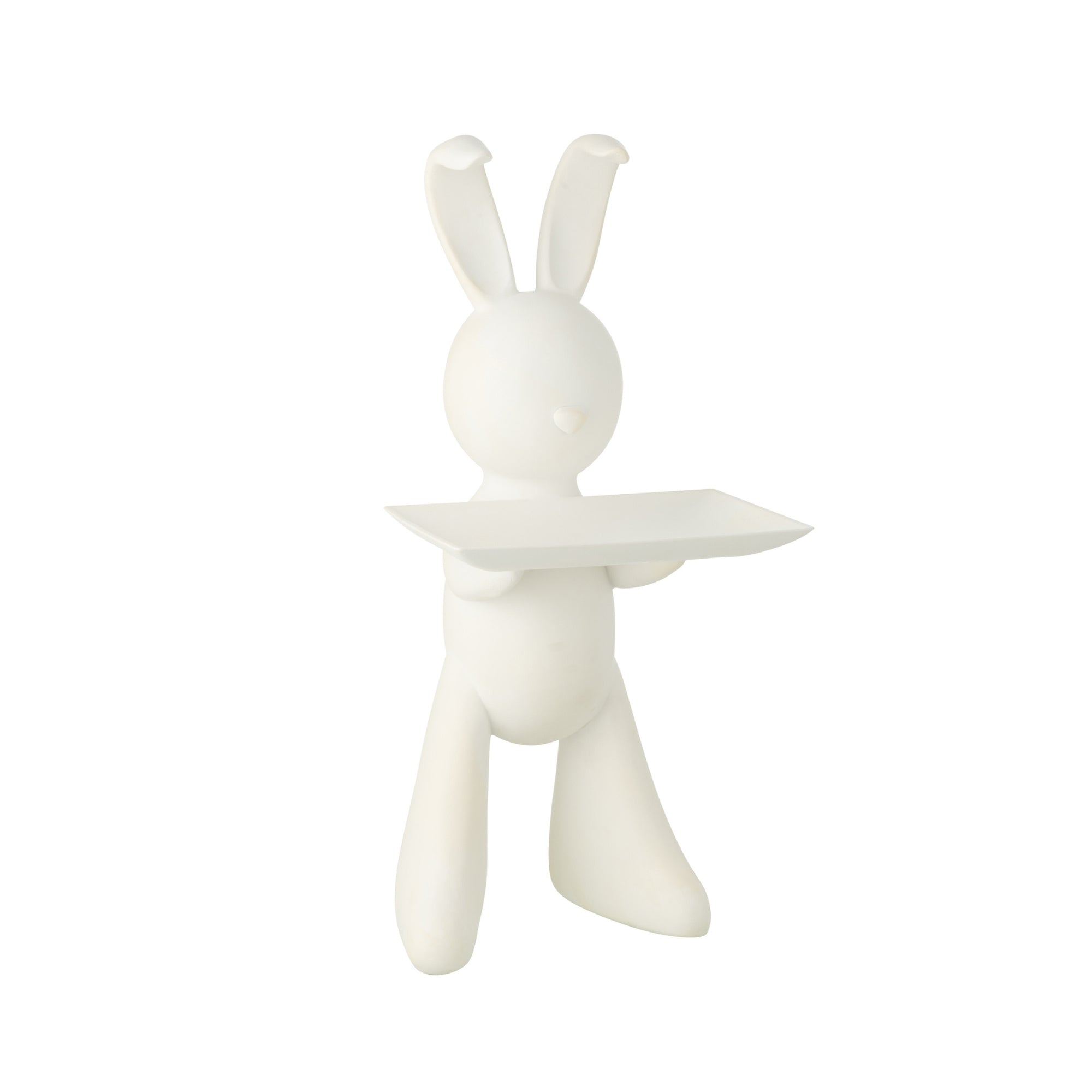 Decoratief Plateau Konijn Polyresin Wit J-Line