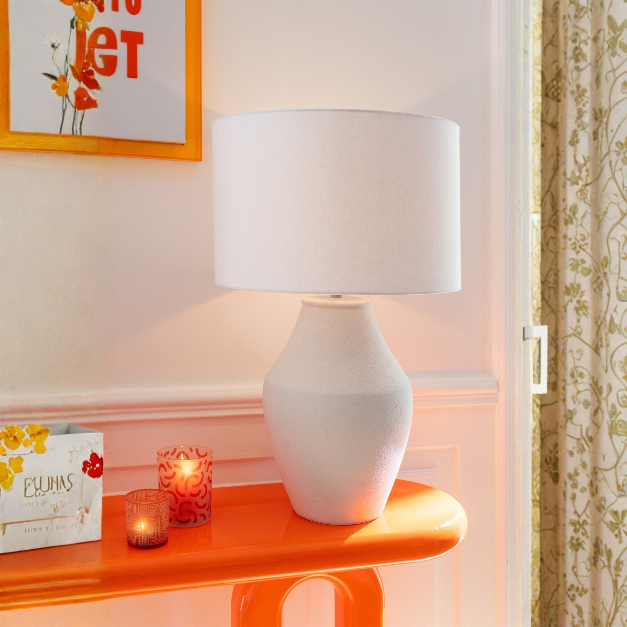 Tafellamp Henri Keramiek Wit J-Line