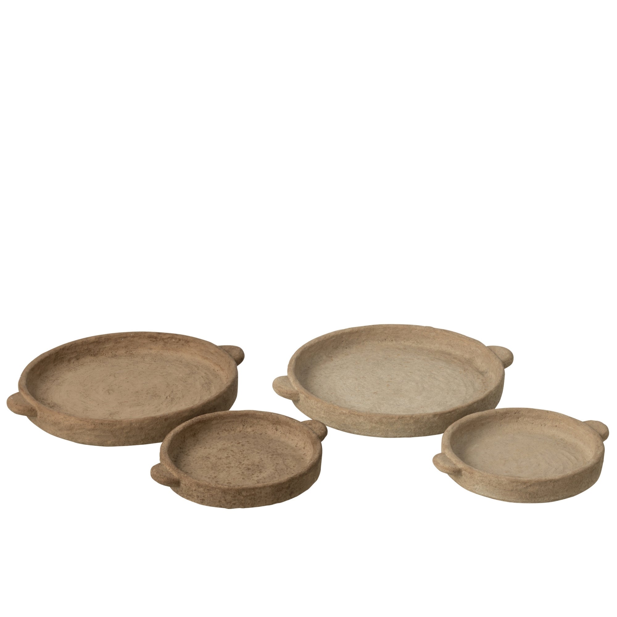 Bord Rond Cement Beige/Donkerbruin Large Assortiment Van 2 J-Line