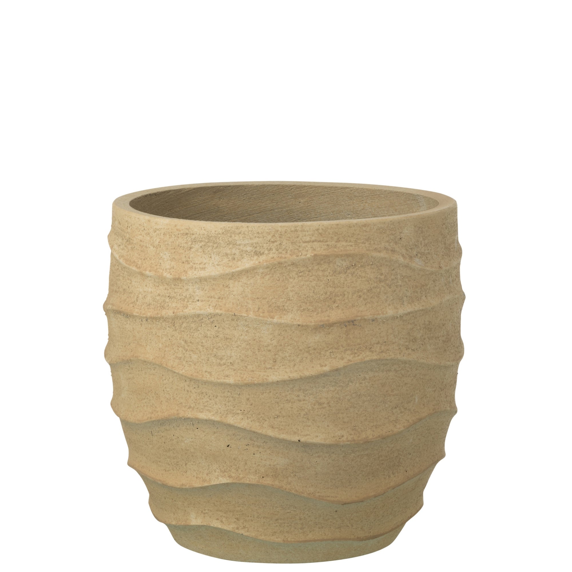 Bloempot Golf + Buiten Zand Beige Large J-Line