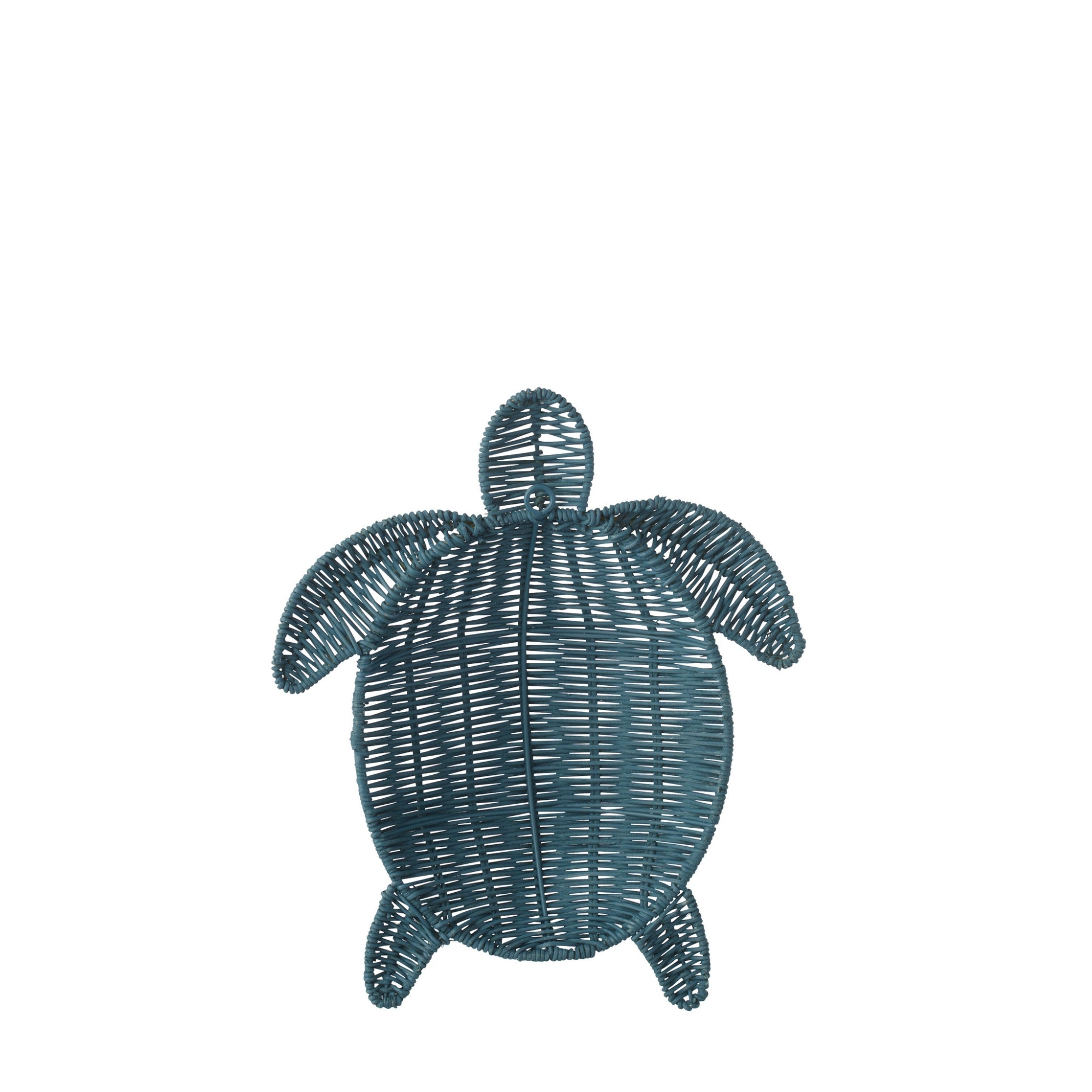 Wanddecoratie Turtle Ijzer Donkerblauw Small J-Line