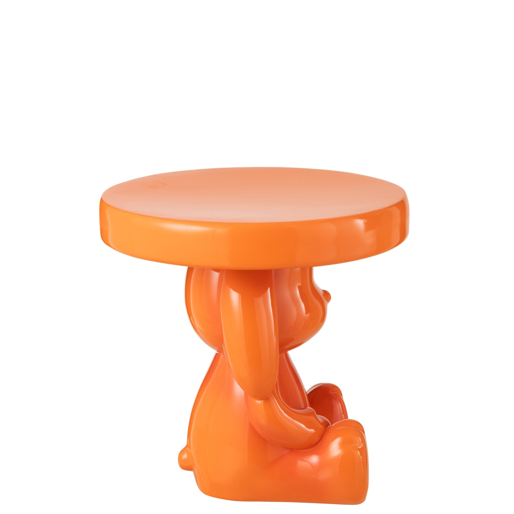 Bijzettafel Beer Polyresin Oranje J-Line