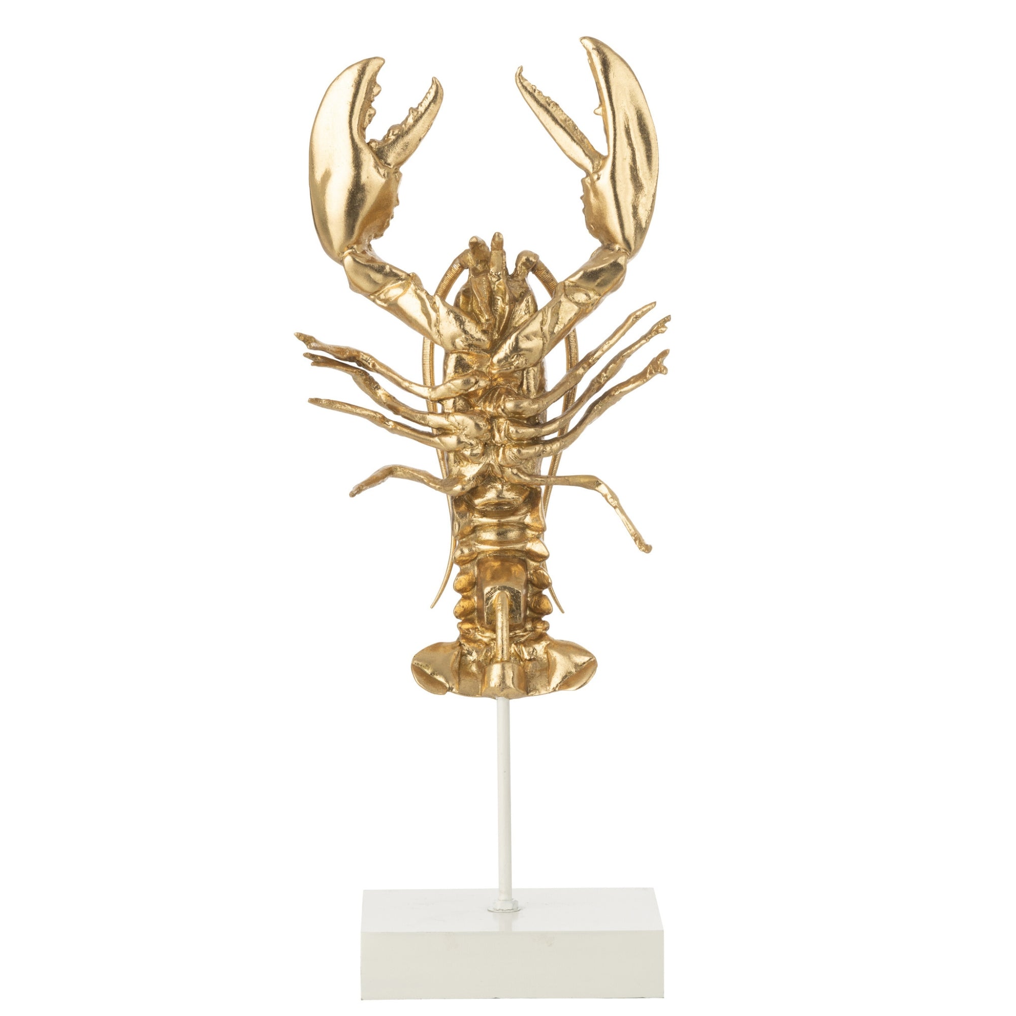 Kreeft Op Voet Polyresin Goudkleurig J-Line