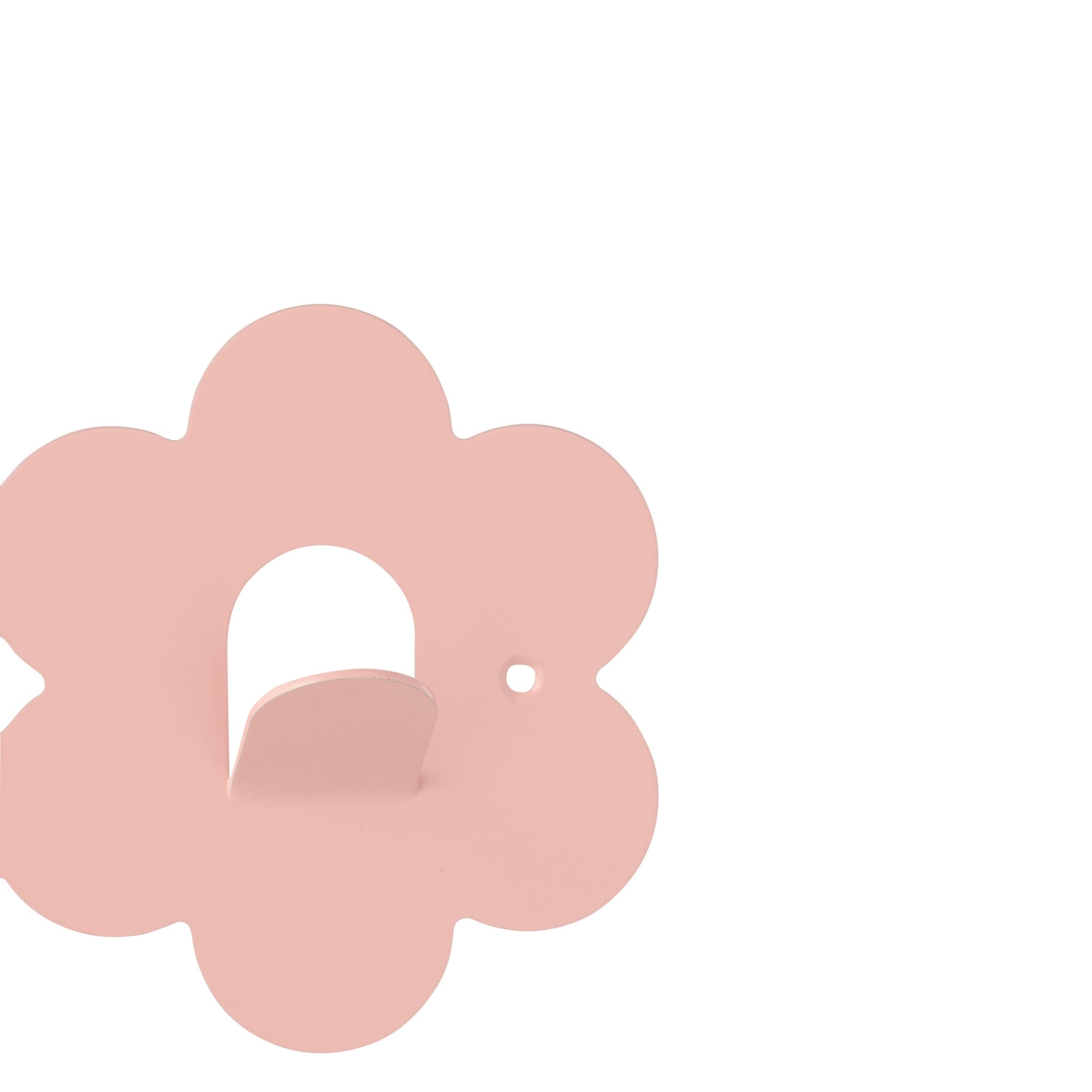 Kapstok Bloem Ijzer Lichtroze J-Line