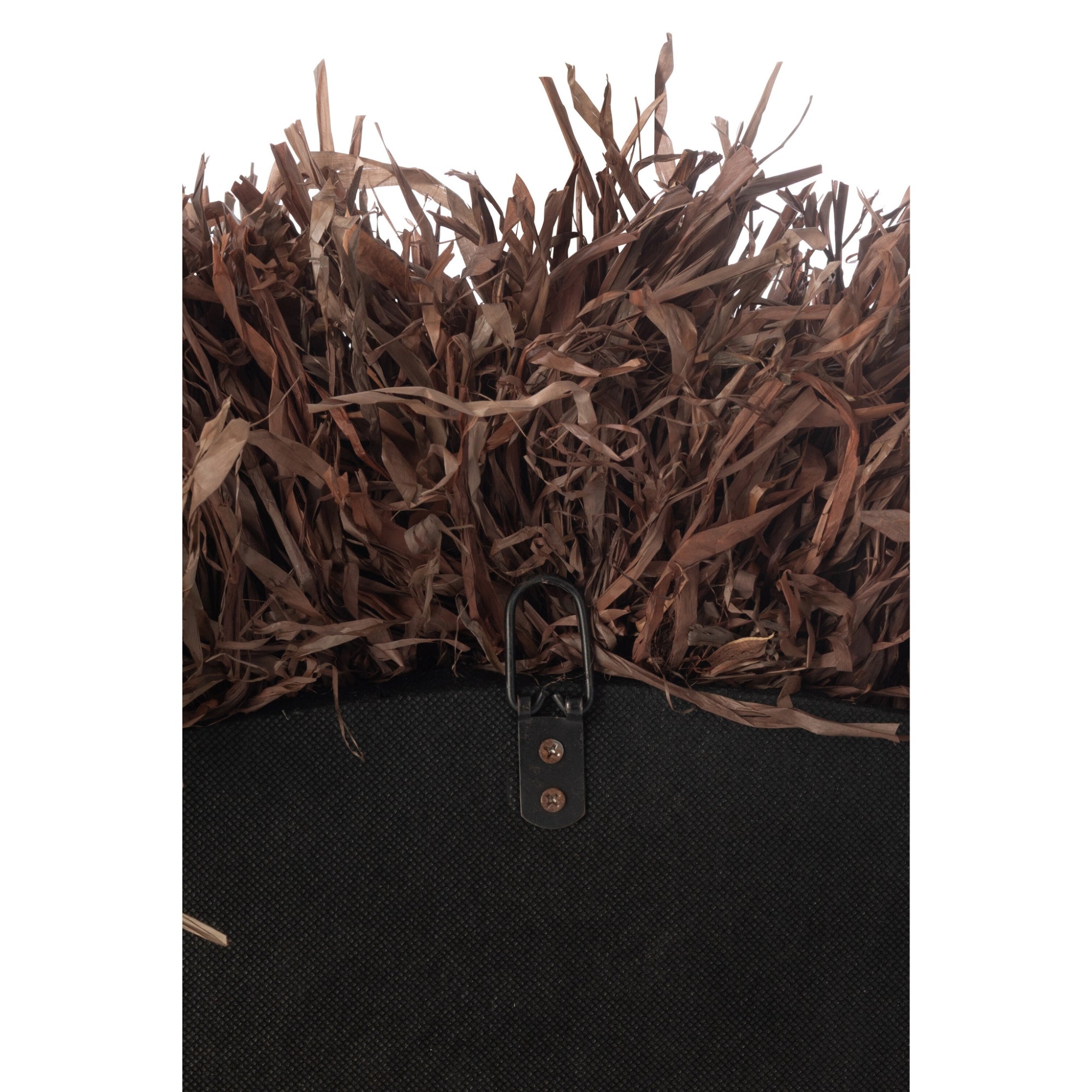 Wandspiegel Rond Sisal Donkerbruin J-Line