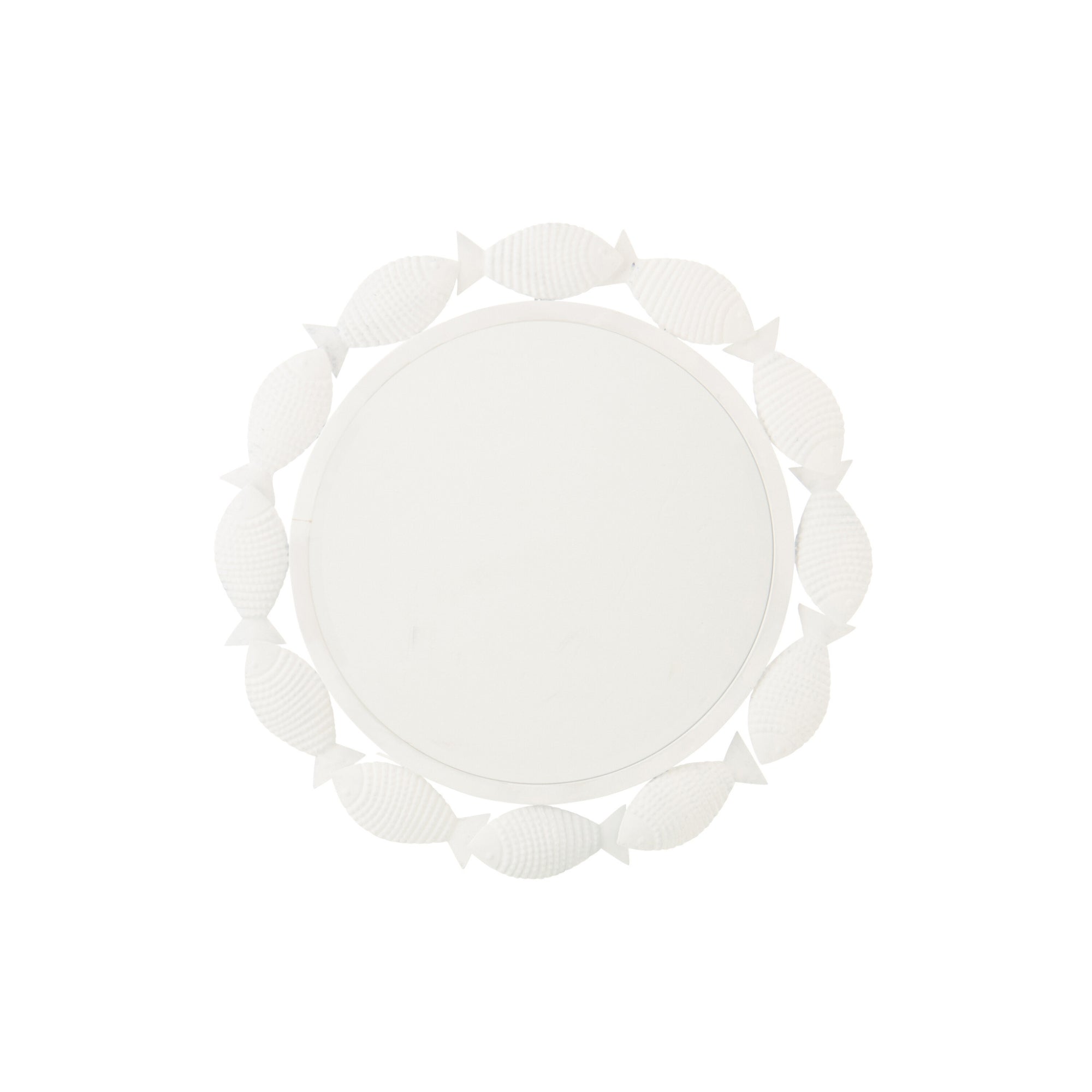 Wandspiegel Vis Ijzer Wit J-Line