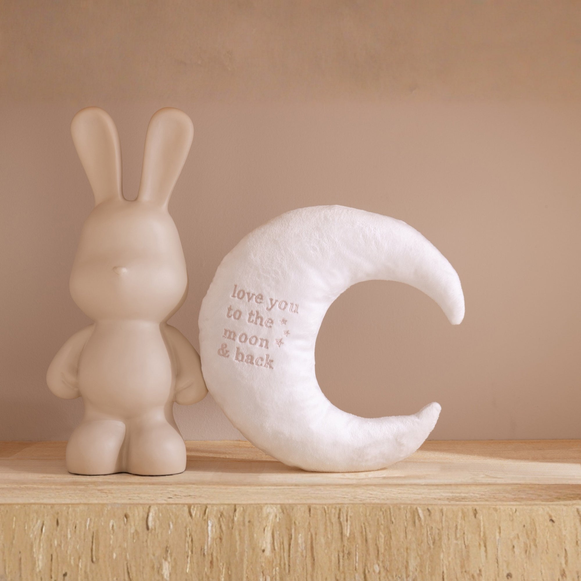 Maan Polyester Wit/Beige Assortiment Van 2 J-Line