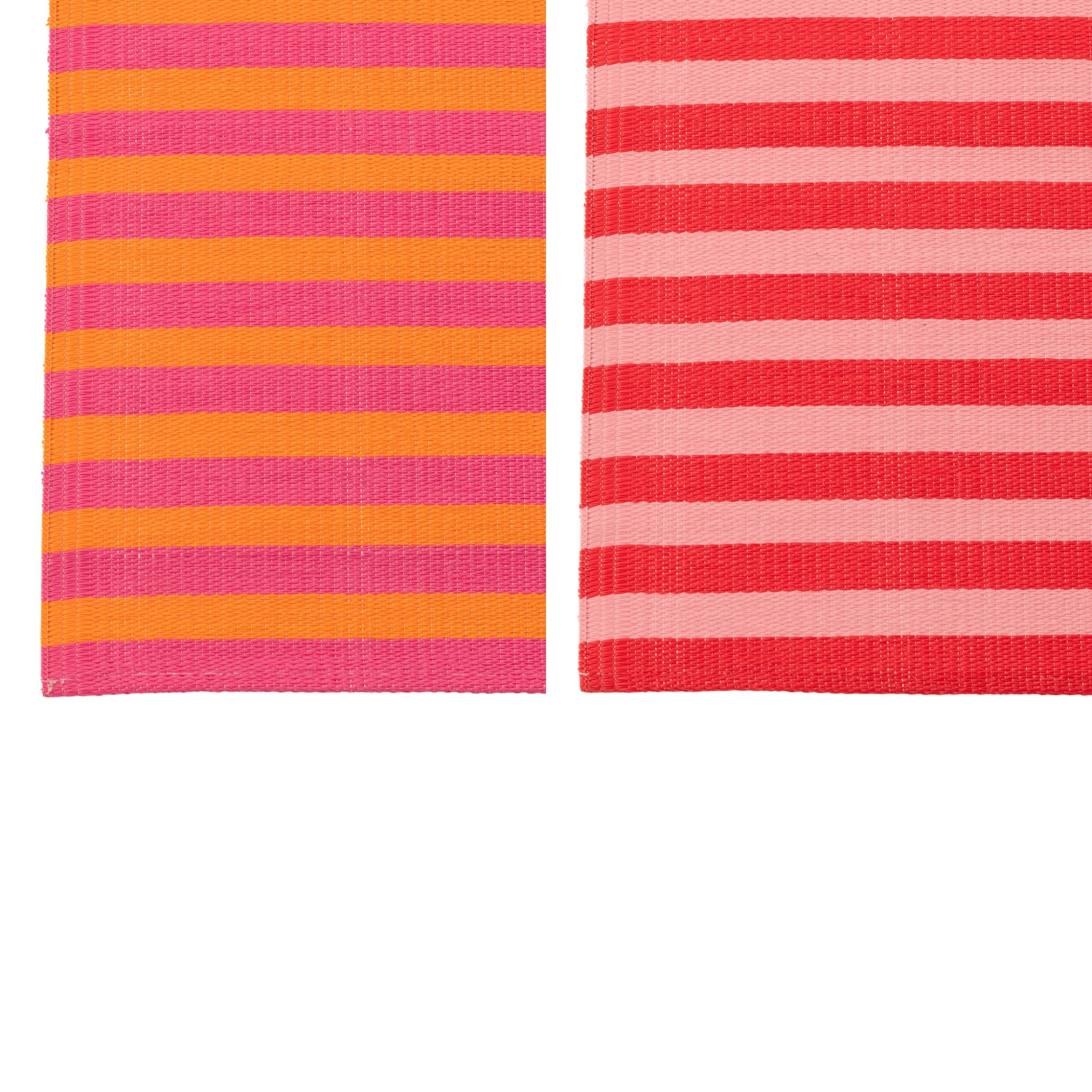 Strandmat Summer/Bisous Gestreept Polypropyleen Multi Assortiment Van 2 J-Line