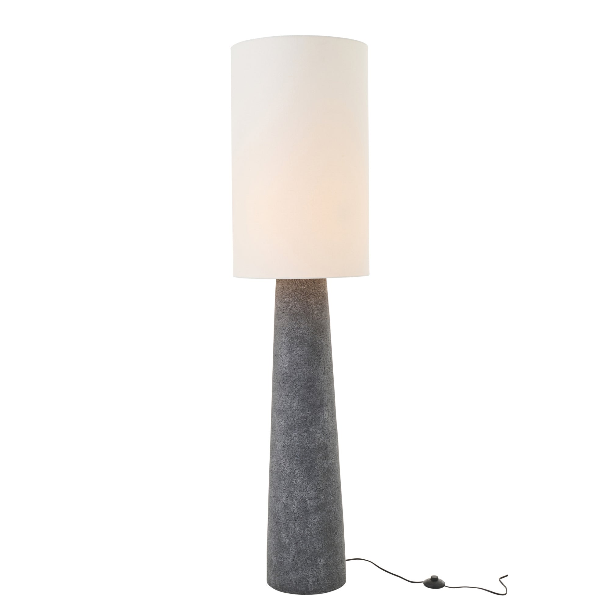 Staanlamp Ava Glasvezel Zwart/Wit Large J-Line