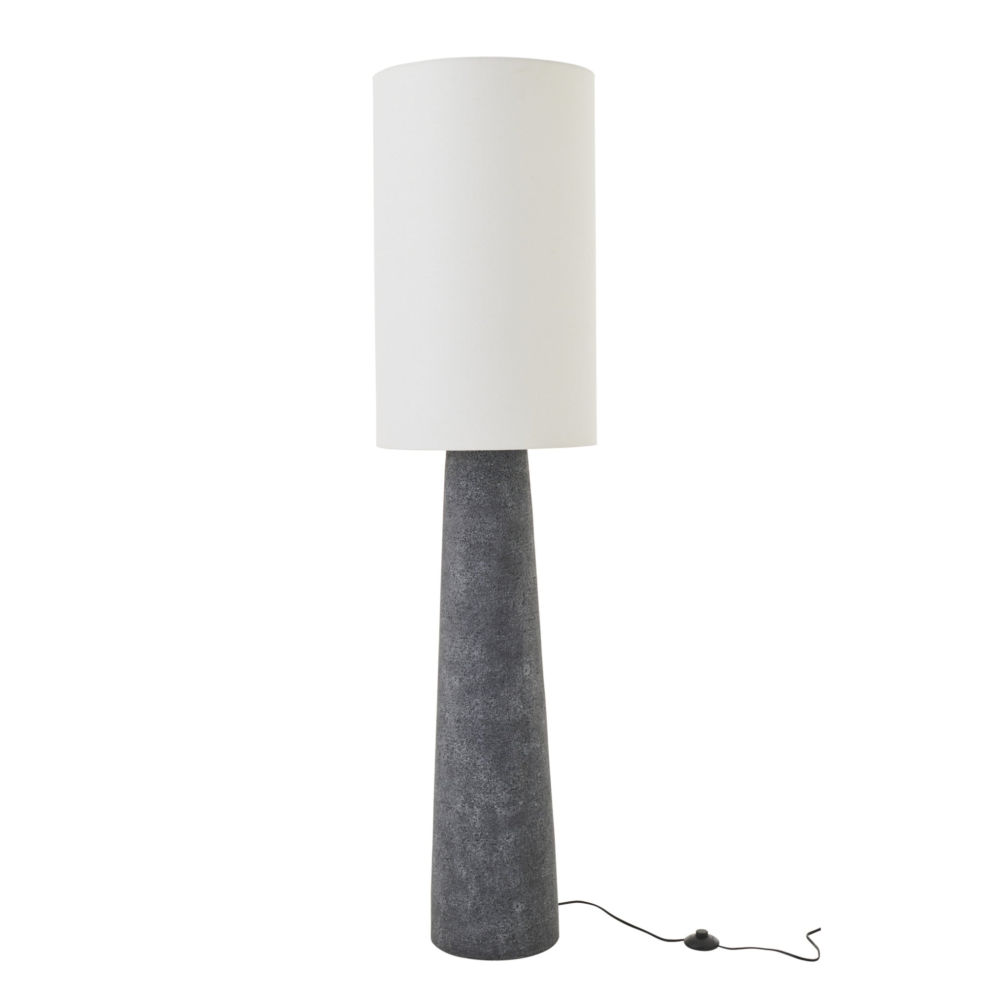 Staanlamp Ava Glasvezel Zwart/Wit Large J-Line