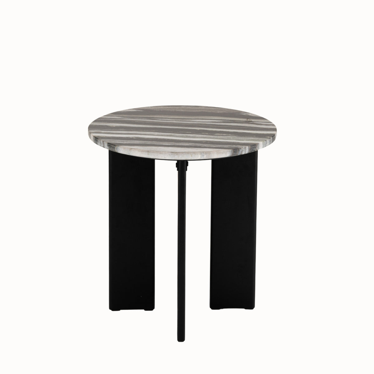 Bijzettafel Mathilde Marmer Zwart/Grijs J-Line