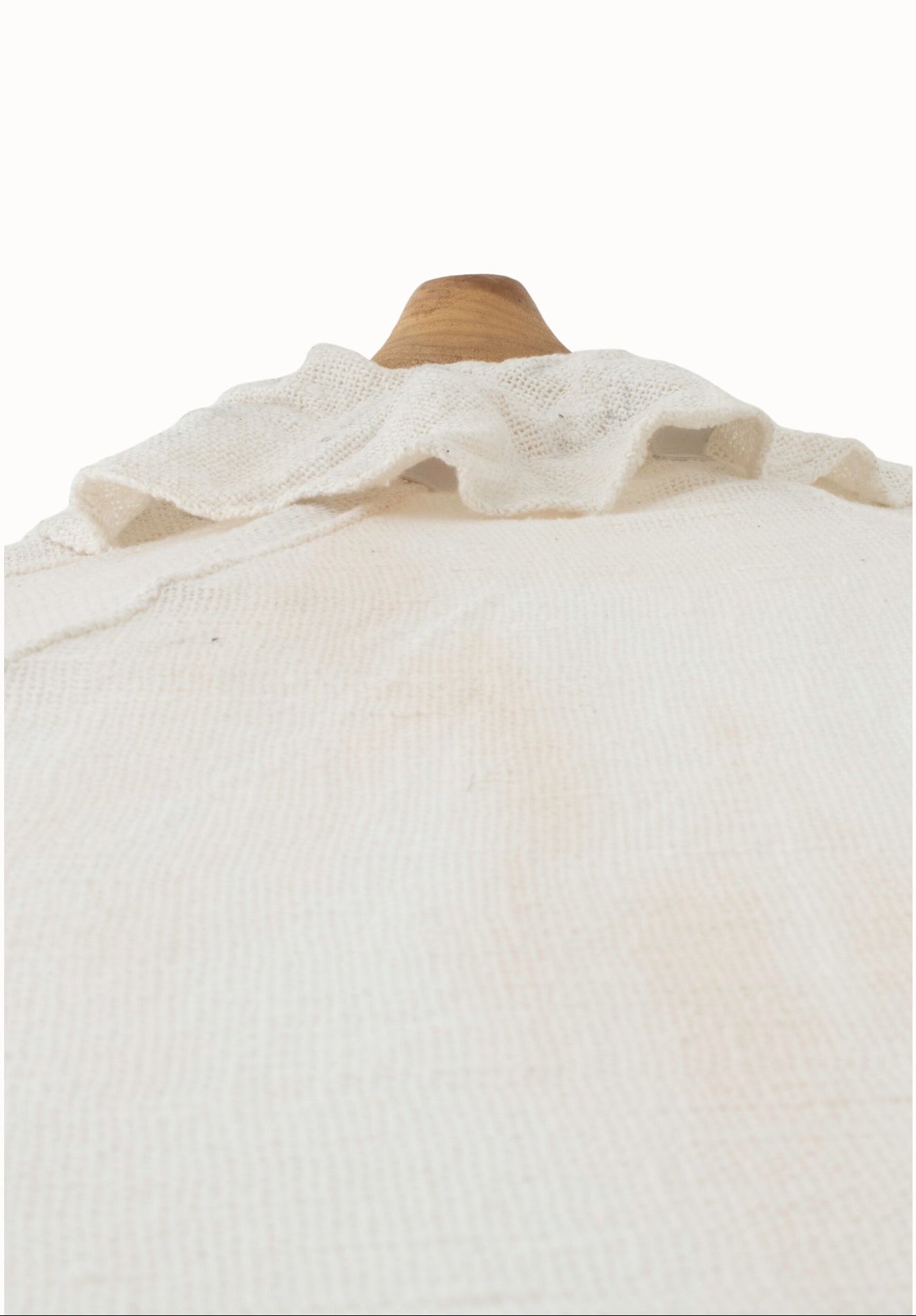 Parasol Macrame Hout Ecru J-Line 200x250cm
