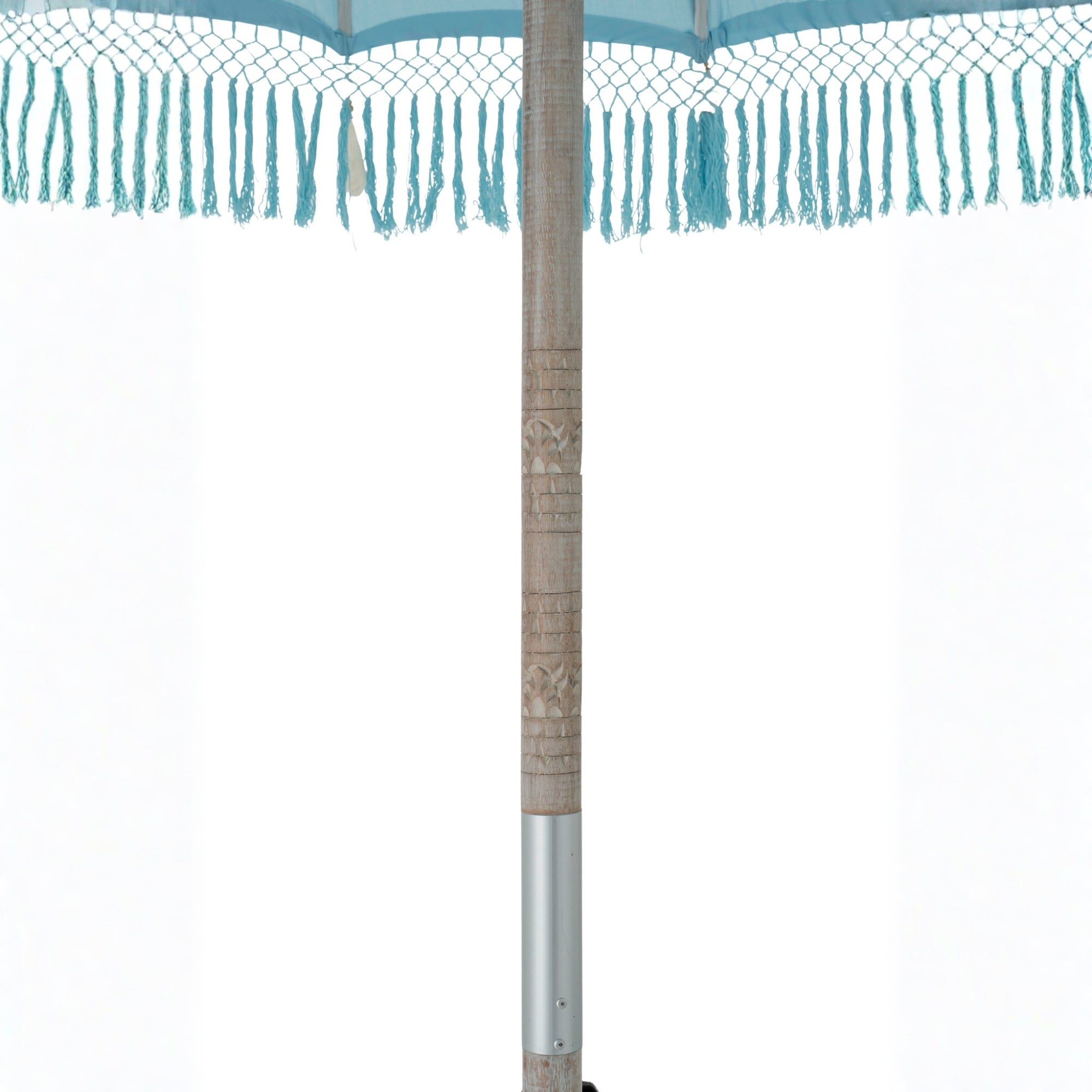 Parasol Bobbi Bamboe/Katoen Lichtblauw J-Line