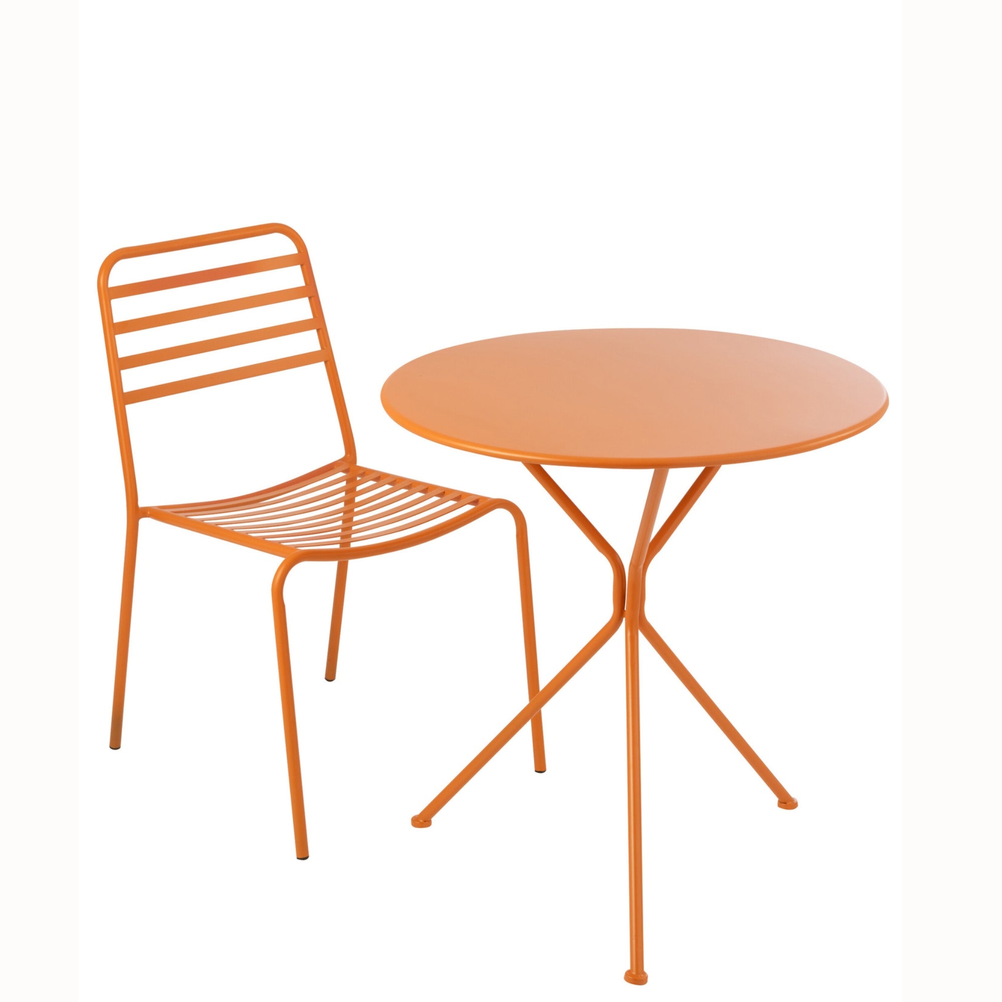 Tuintafel Tripod Rond Metaal Oranje Large J-Line