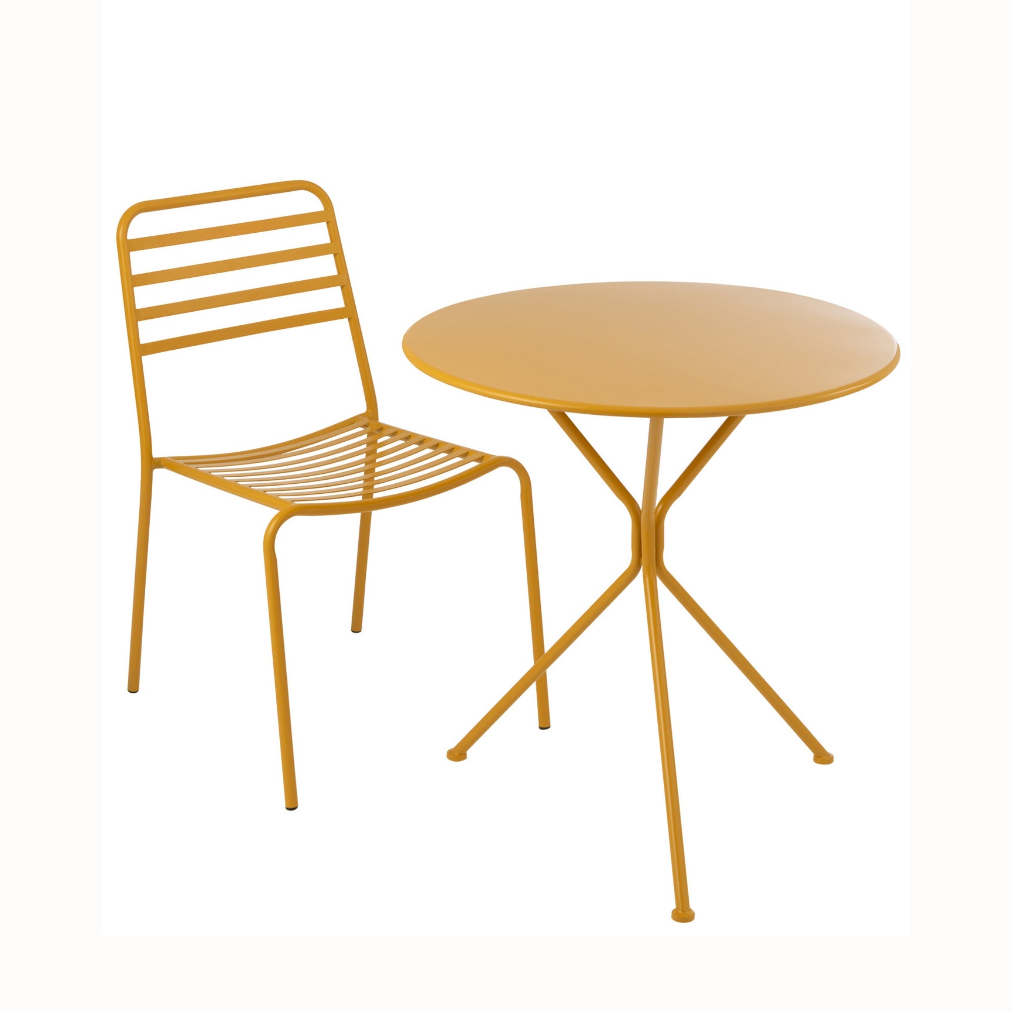 Tuintafel Tripod Rond Metaal Okergeel Large J-Line