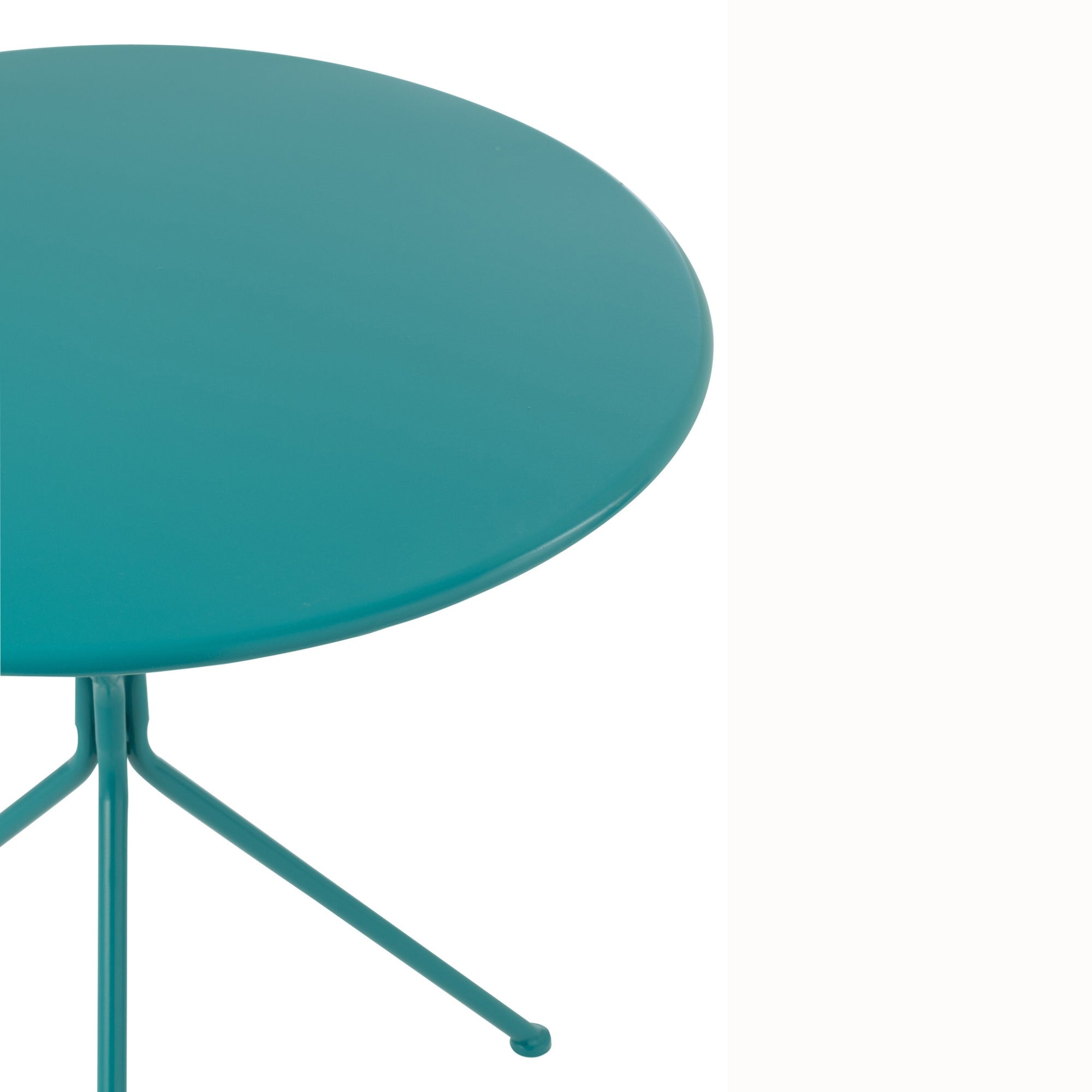 Tuintafel Tripod Rond Metaal Turquoise Large J-Line