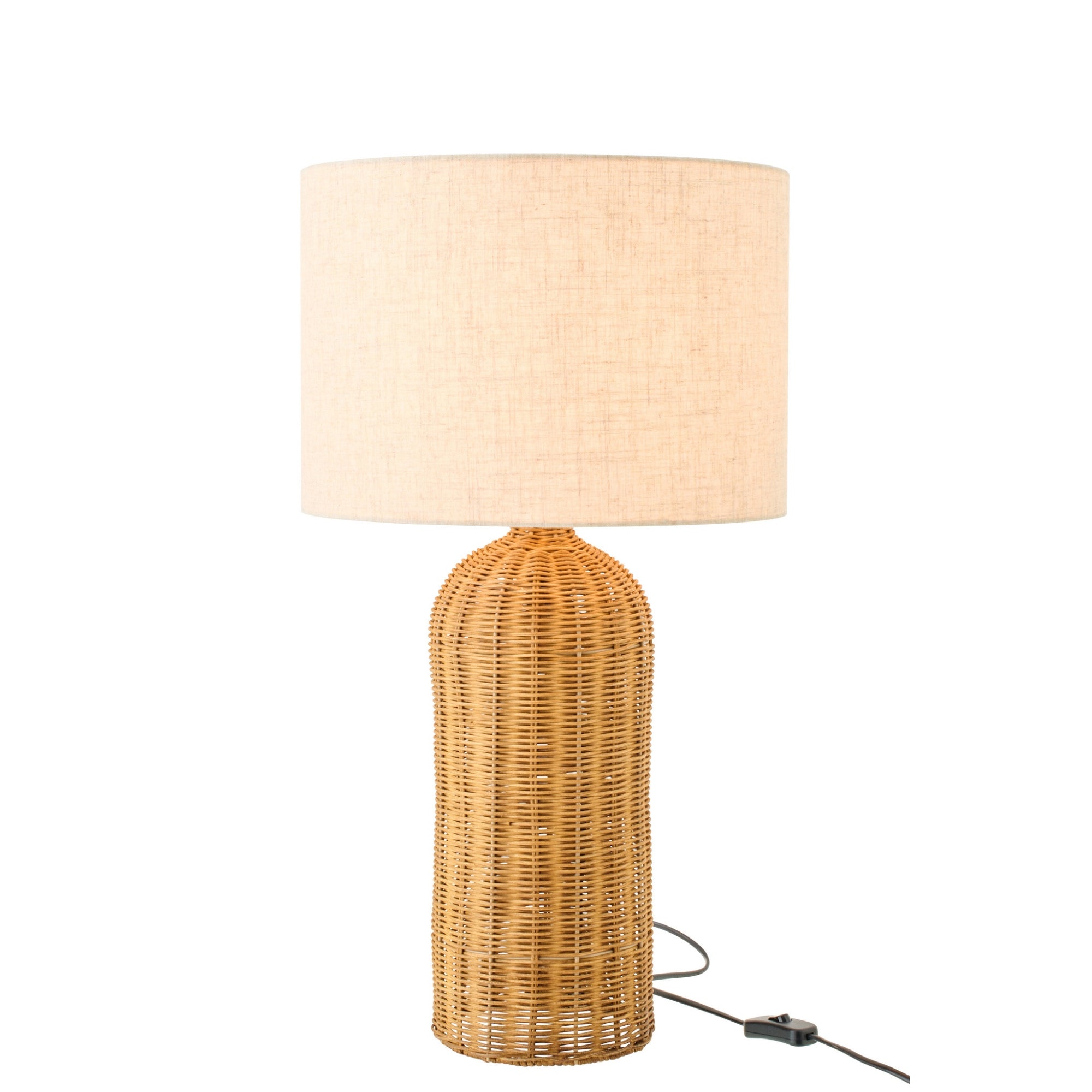 Tafellamp Cilinder Metaal Naturel/Ecru Small J-Line