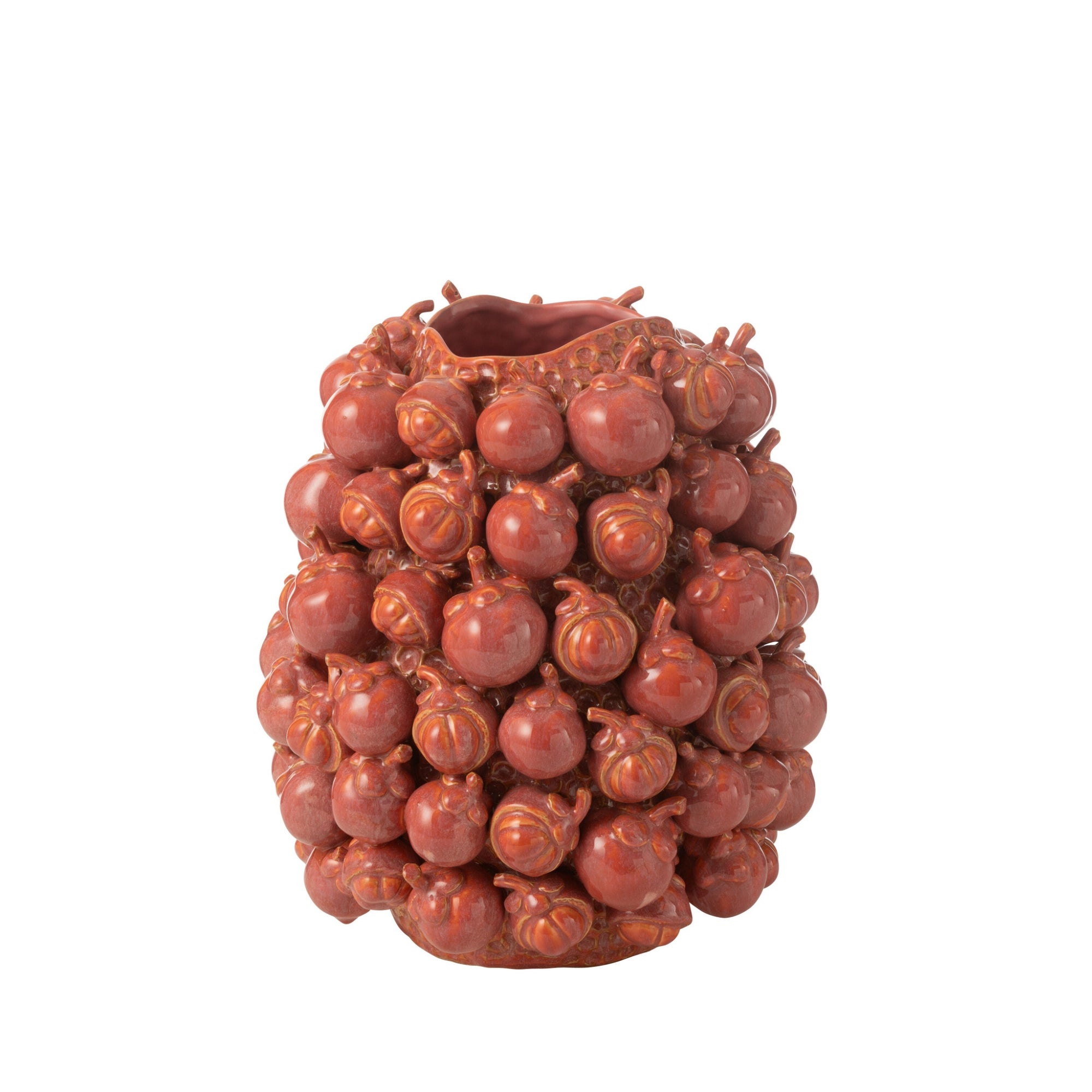 Vaas Botanica Keramiek Koper Roze Small L32xB31xH36cm J-Line