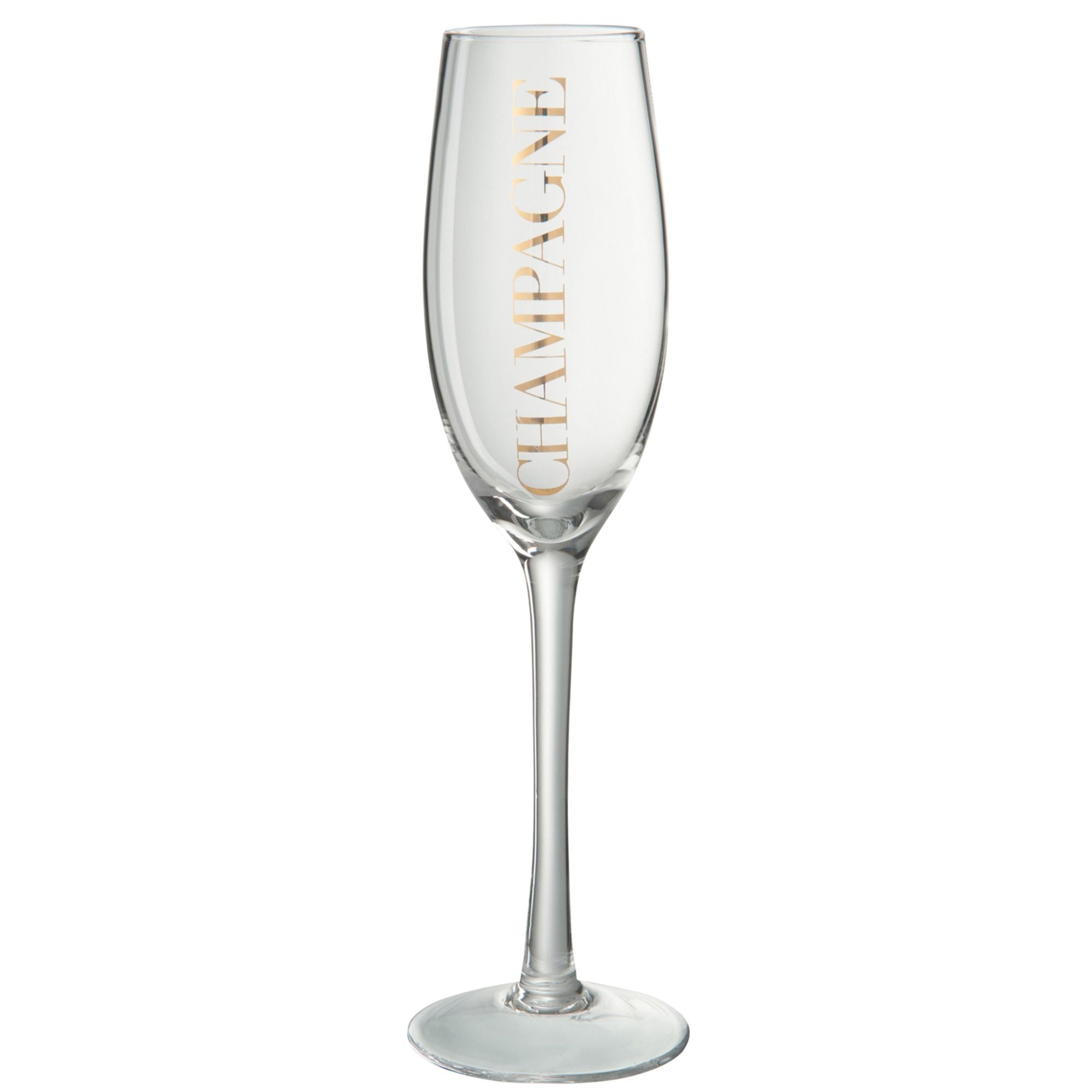 Champagneglas Transparant/Goud