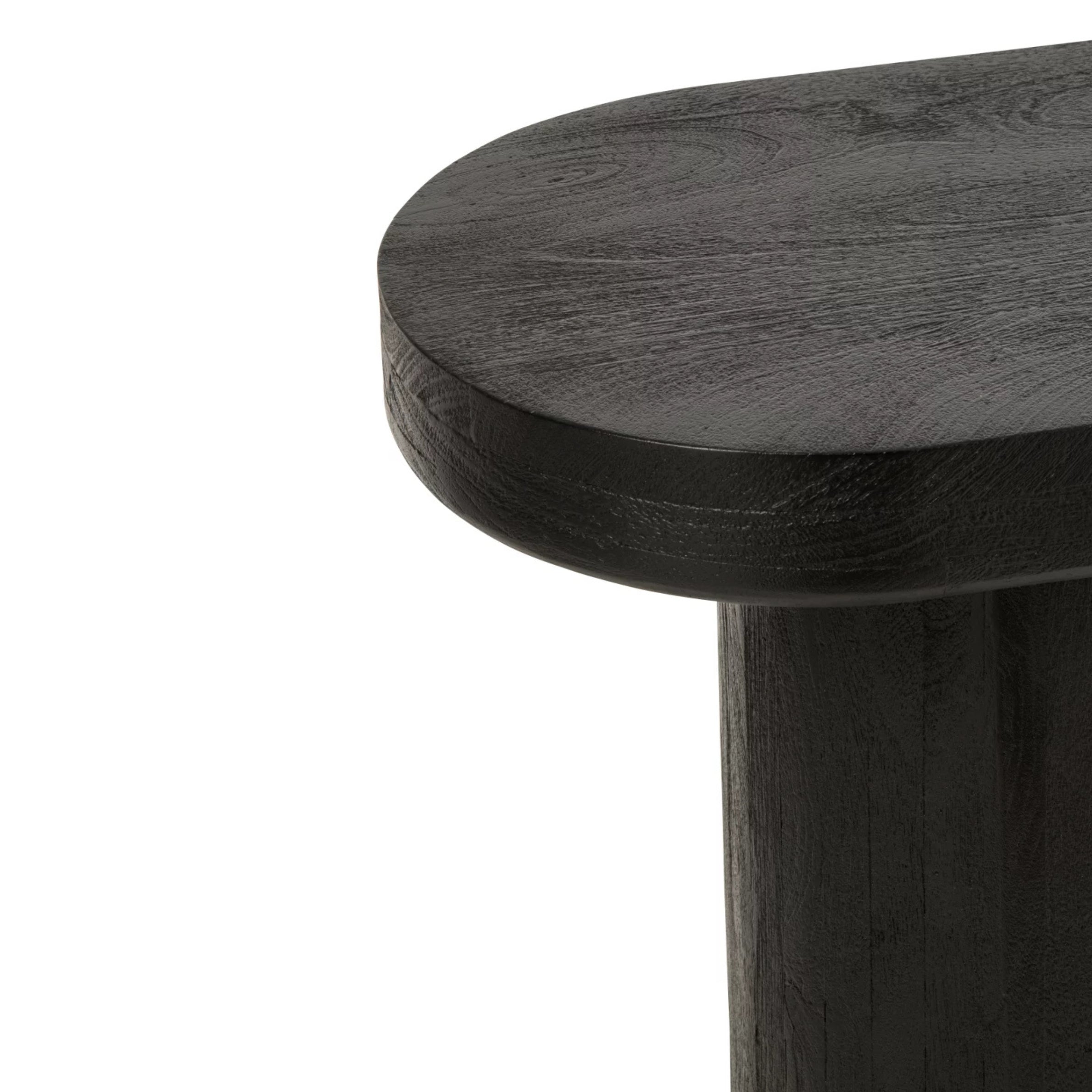 Console Mangohout Zwart/Naturel J-Line