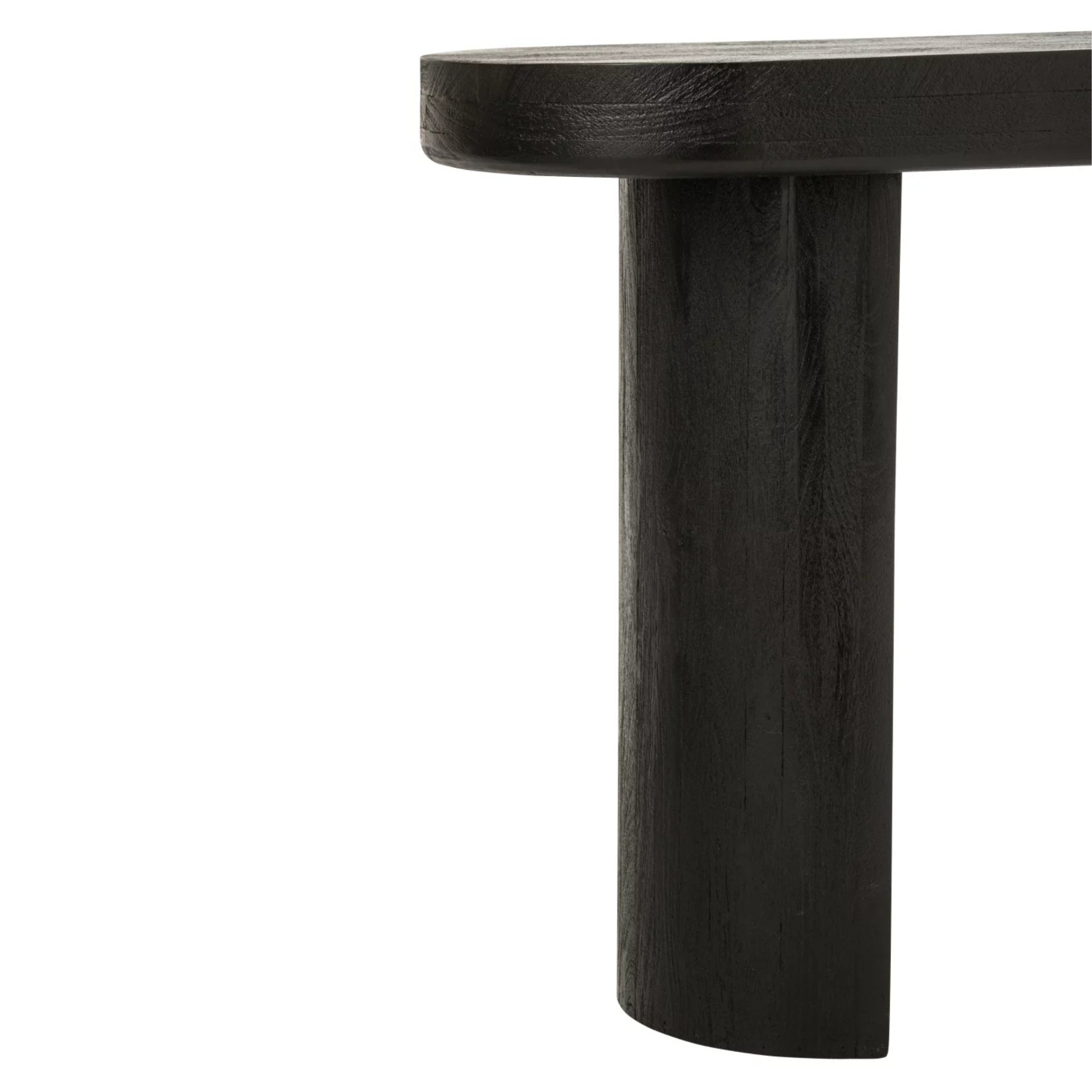 Console Mangohout Zwart/Naturel J-Line