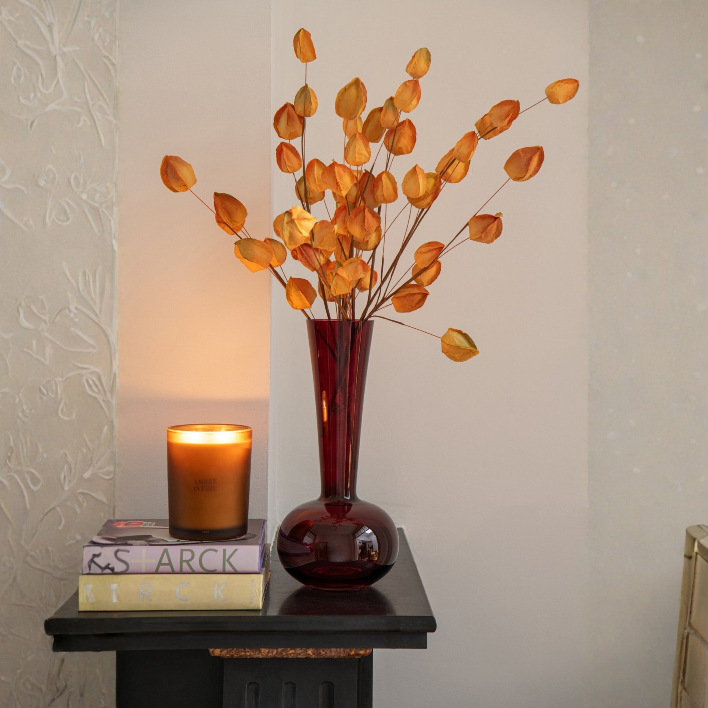 Vaas Glas Bordeauxrood J-Line