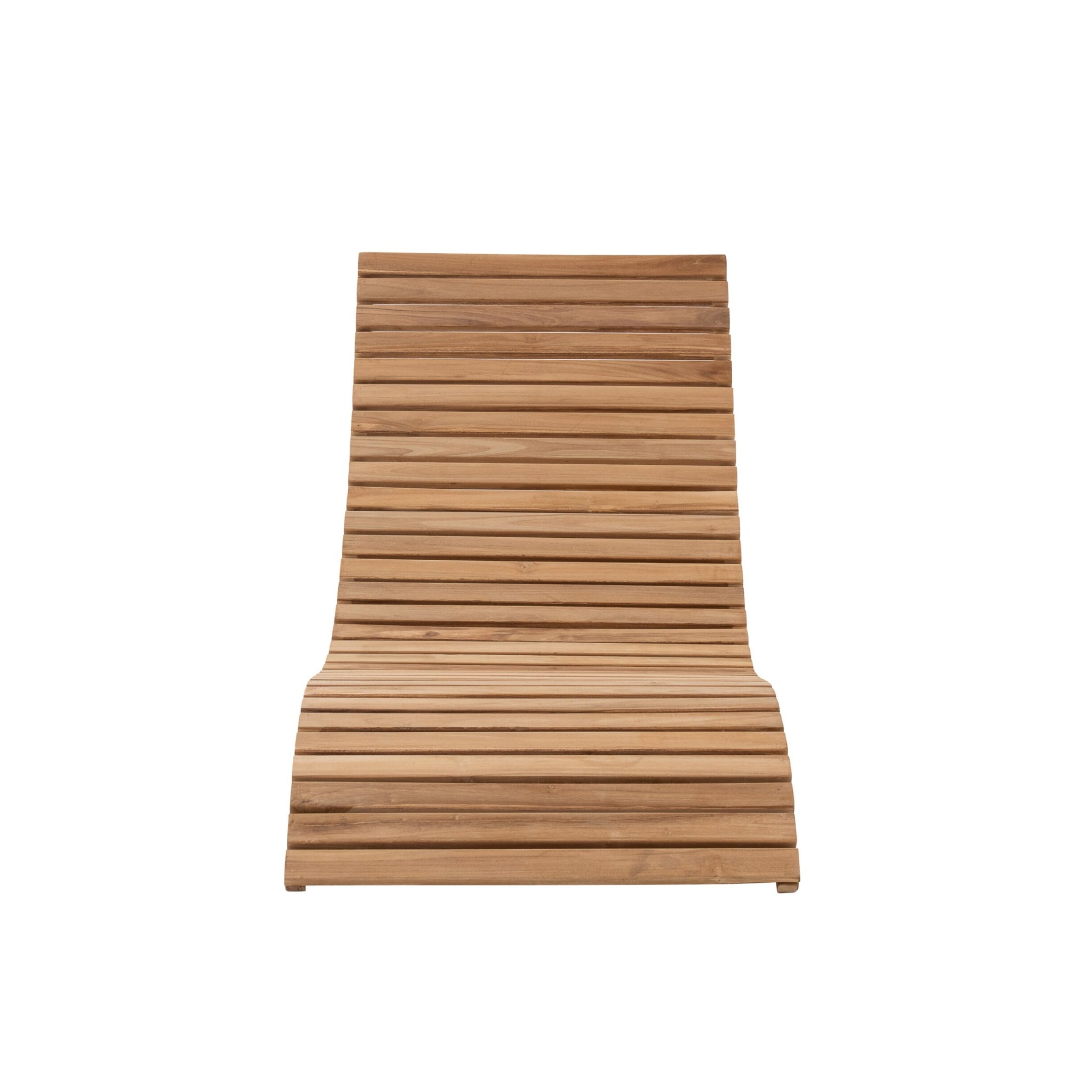 Ligstoel Teak Hout Naturel J-Line
