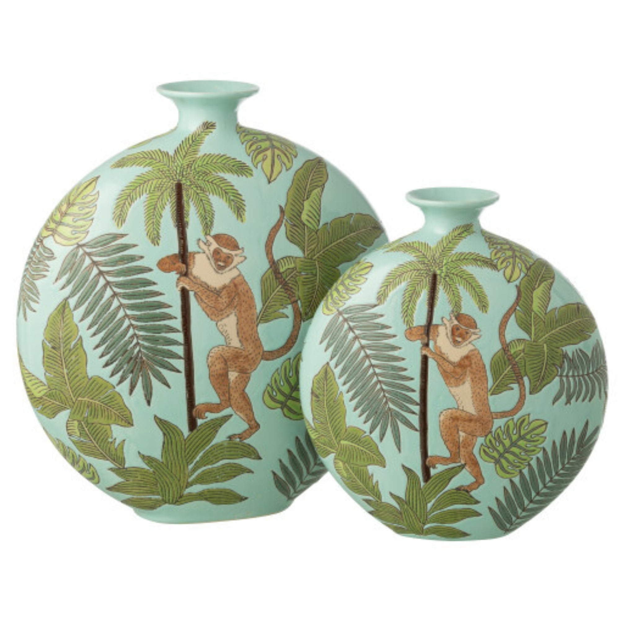 Vaas Aap Porselein Meerkleurig Large 40xb17x43cm J-line