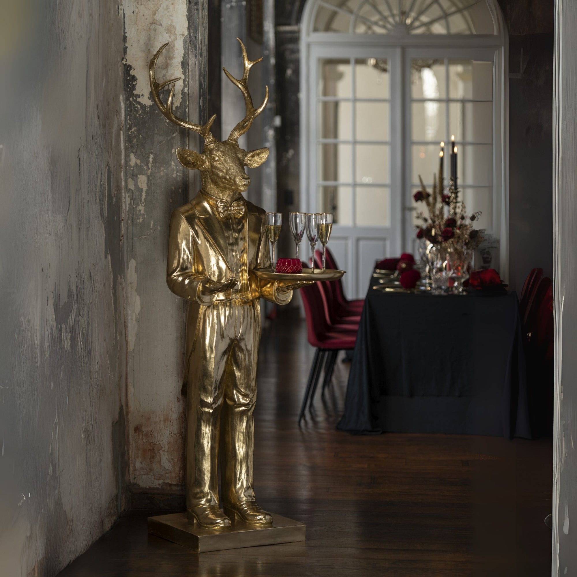 Hert Ober Plateau Poly Goud H194cm J-Line