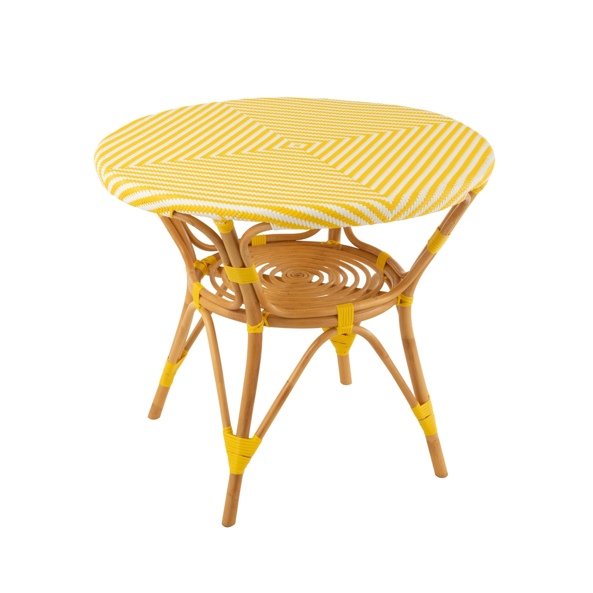 Eettafel Rotan Geel/Wit J-Line