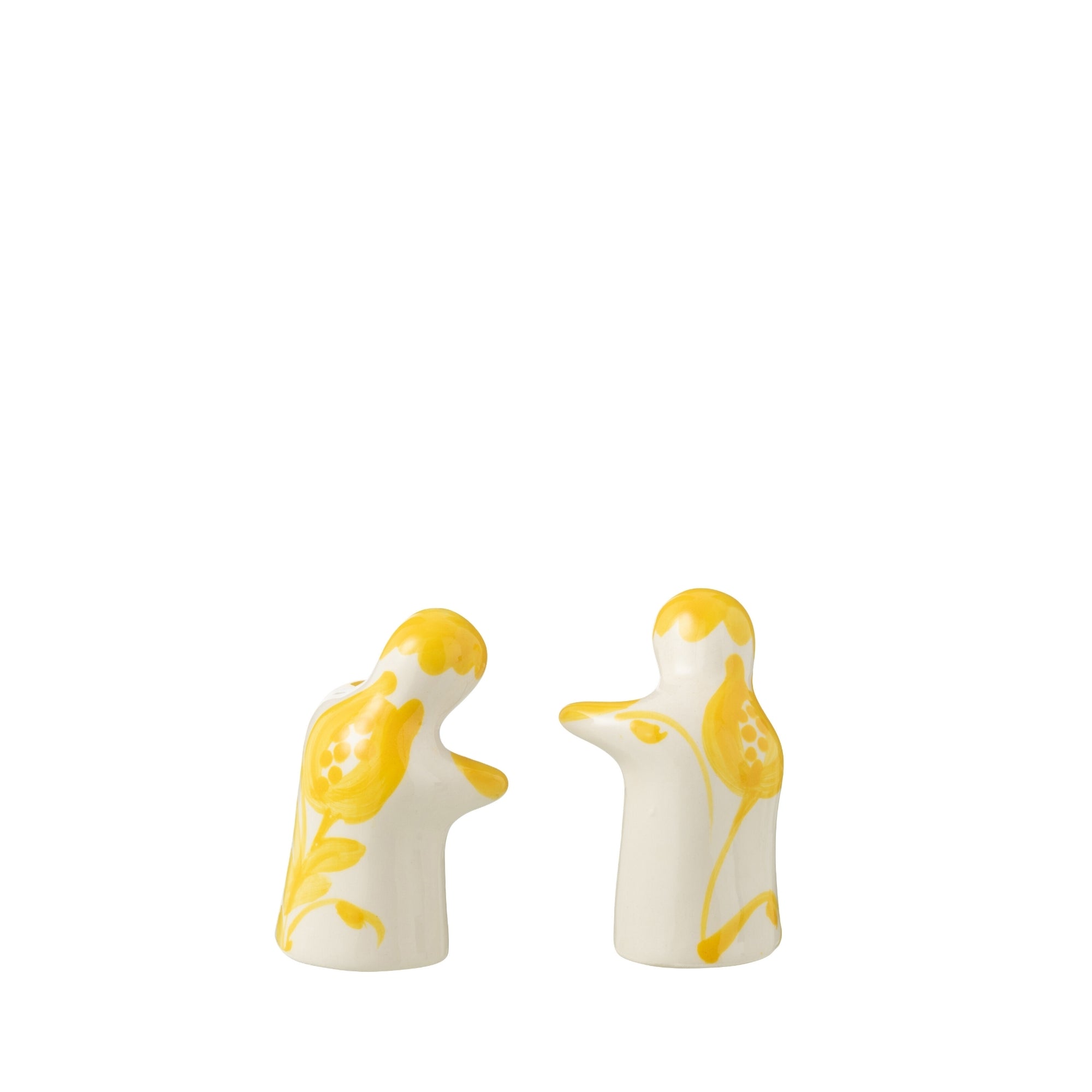 Peper & Zout Stelletje Granada Motief Geel/Wit Keramiek J-Line