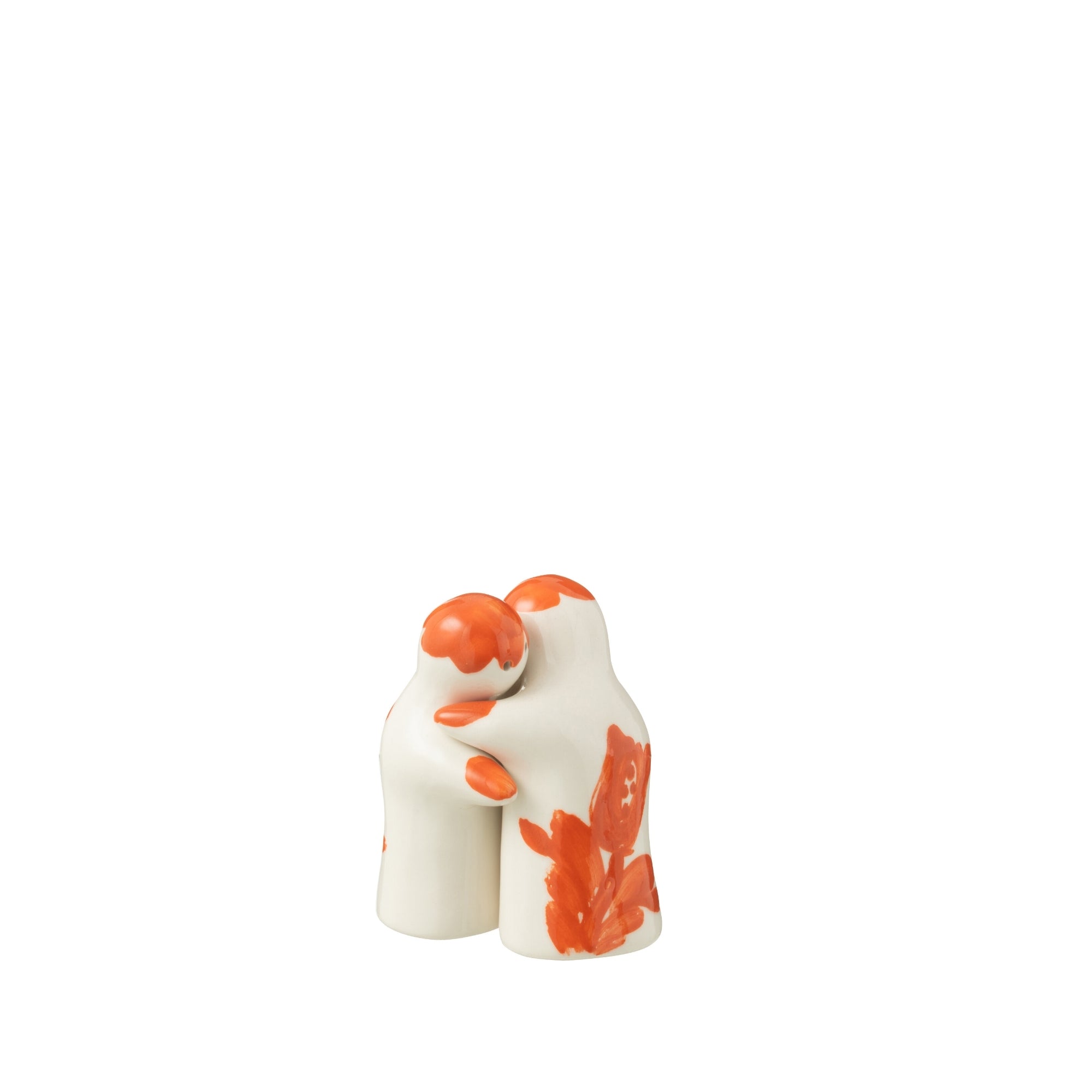 Peper & Zout Stelletje Granada Motief Oranje/Wit Keramiek J-Line