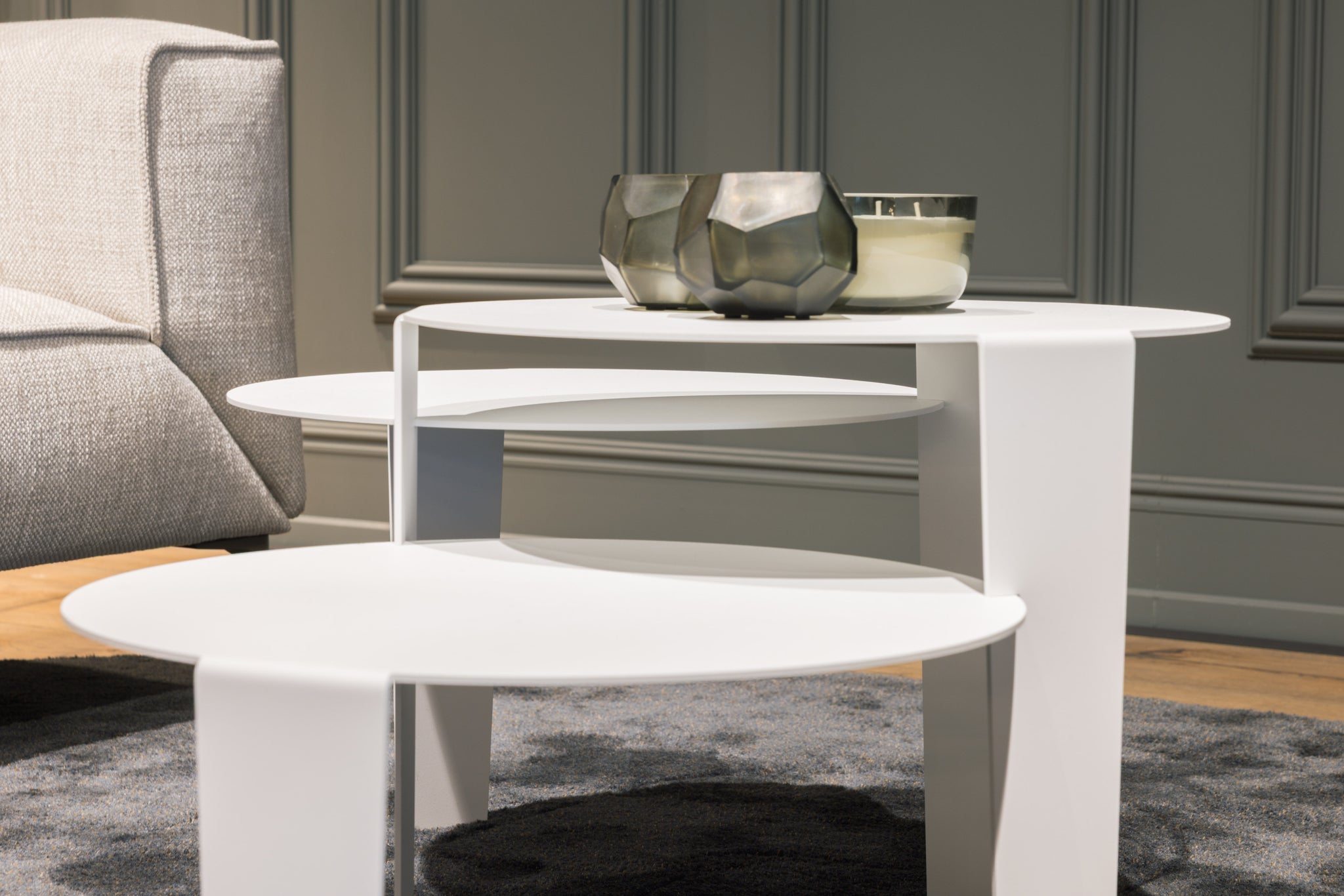 Cascado Salontafel Wit Staal Steelful