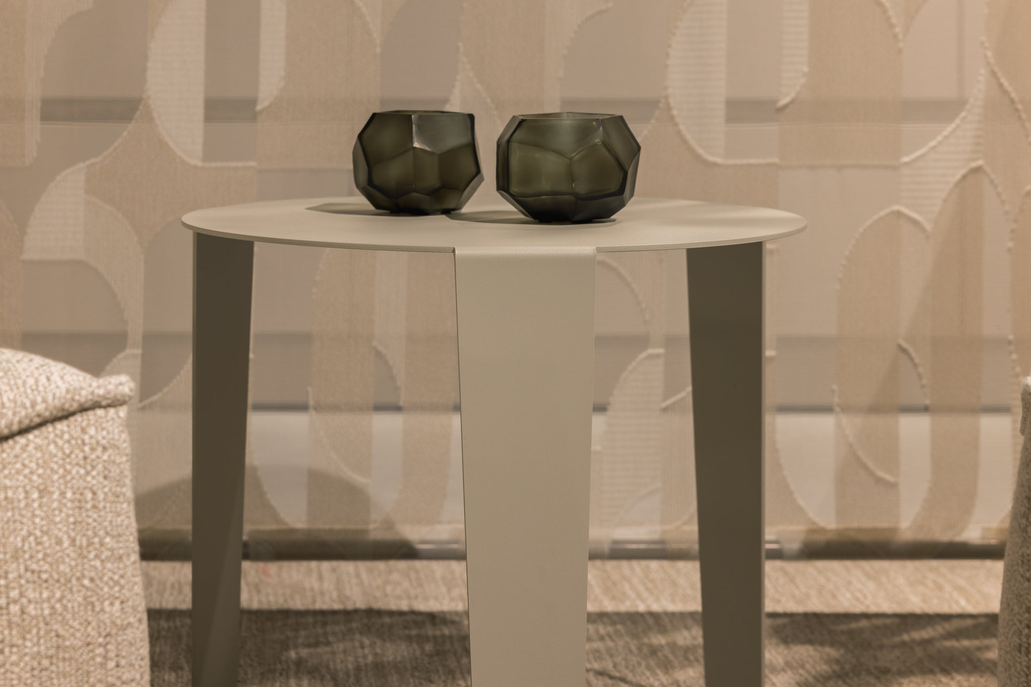 Cascado Bijzettafel Zijde Grijs Staal Steelful