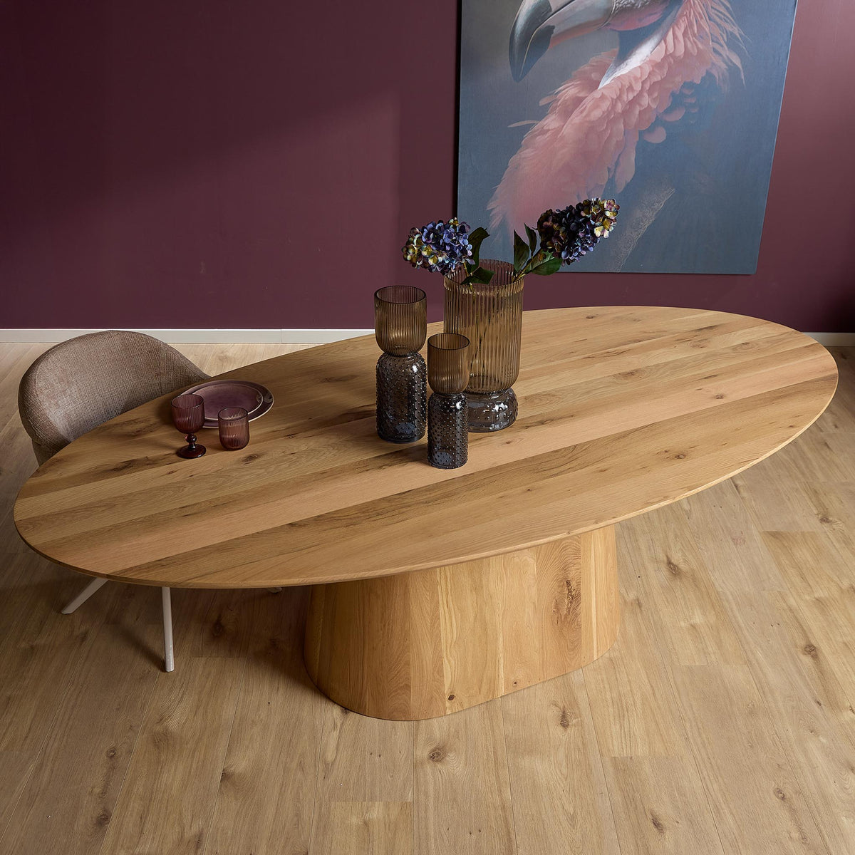 Eettafel Riga Eiken Naturel Ovaal 210cm Starfurn