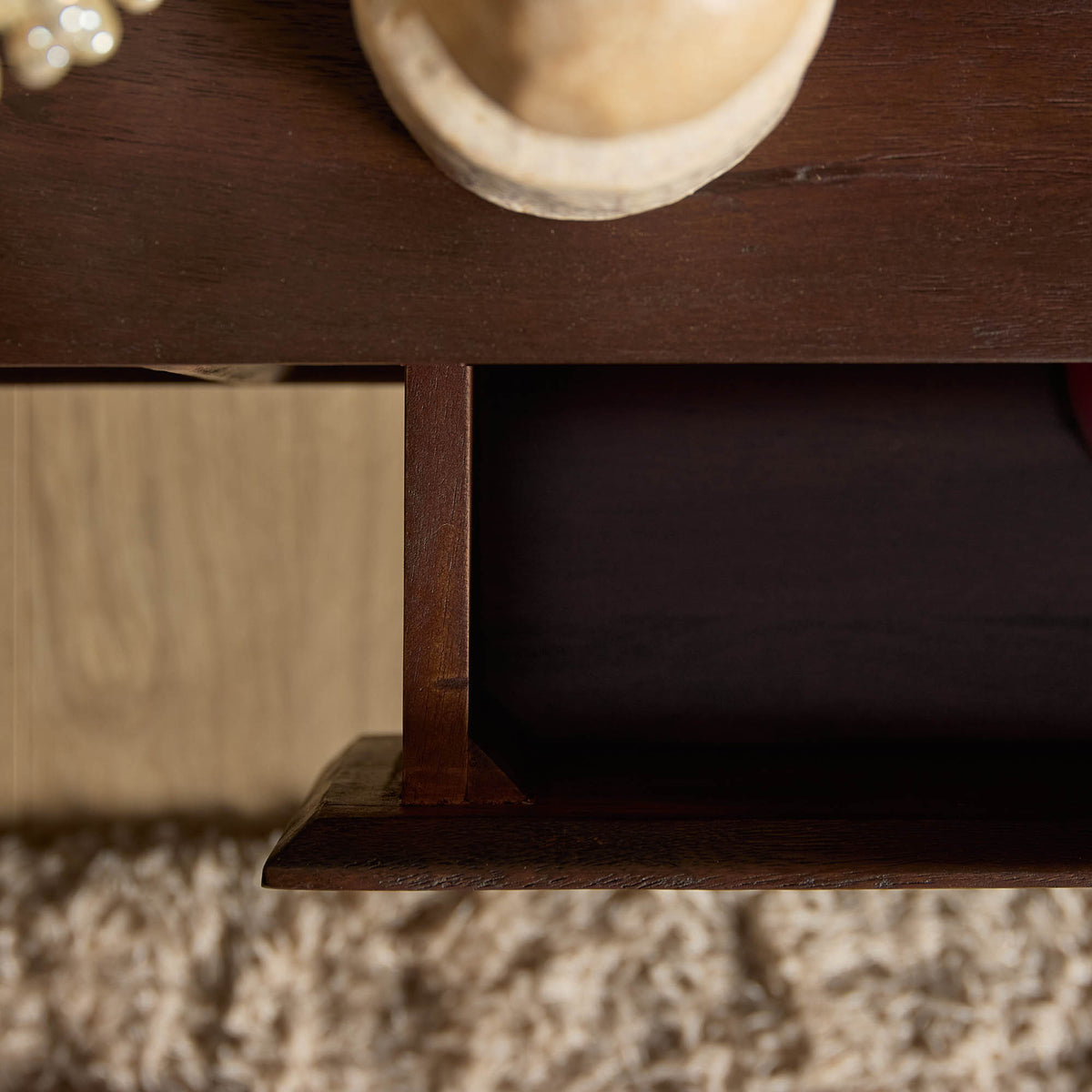 Zwevend TV-meubel Ambiance Mangohout Bruin 160cm Starfurn