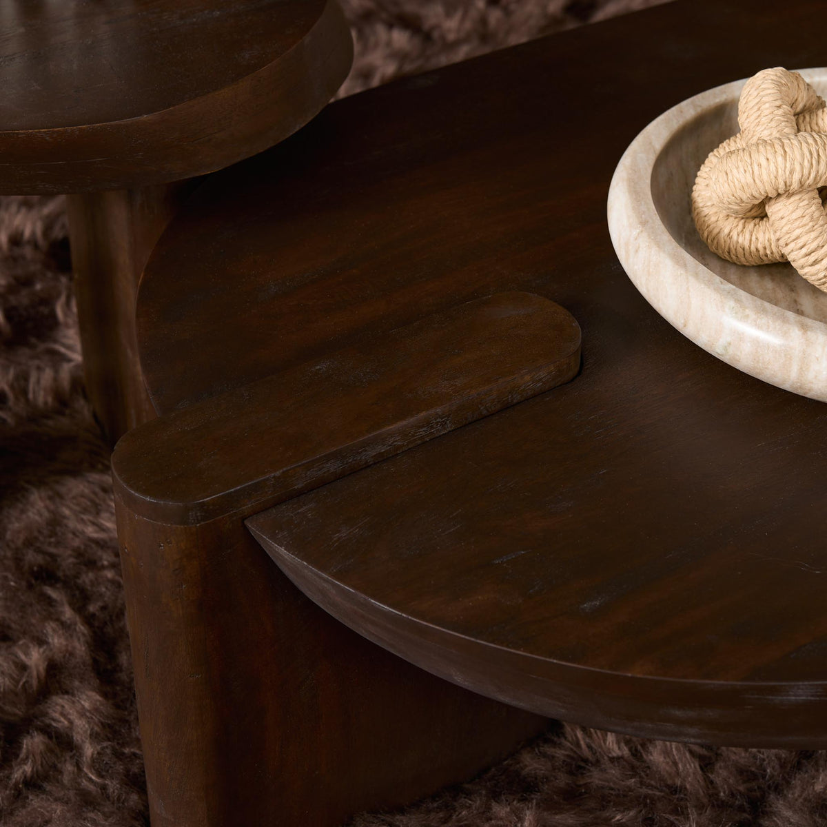 Salontafel Rava Mangohout Bruin 125cm Starfurn