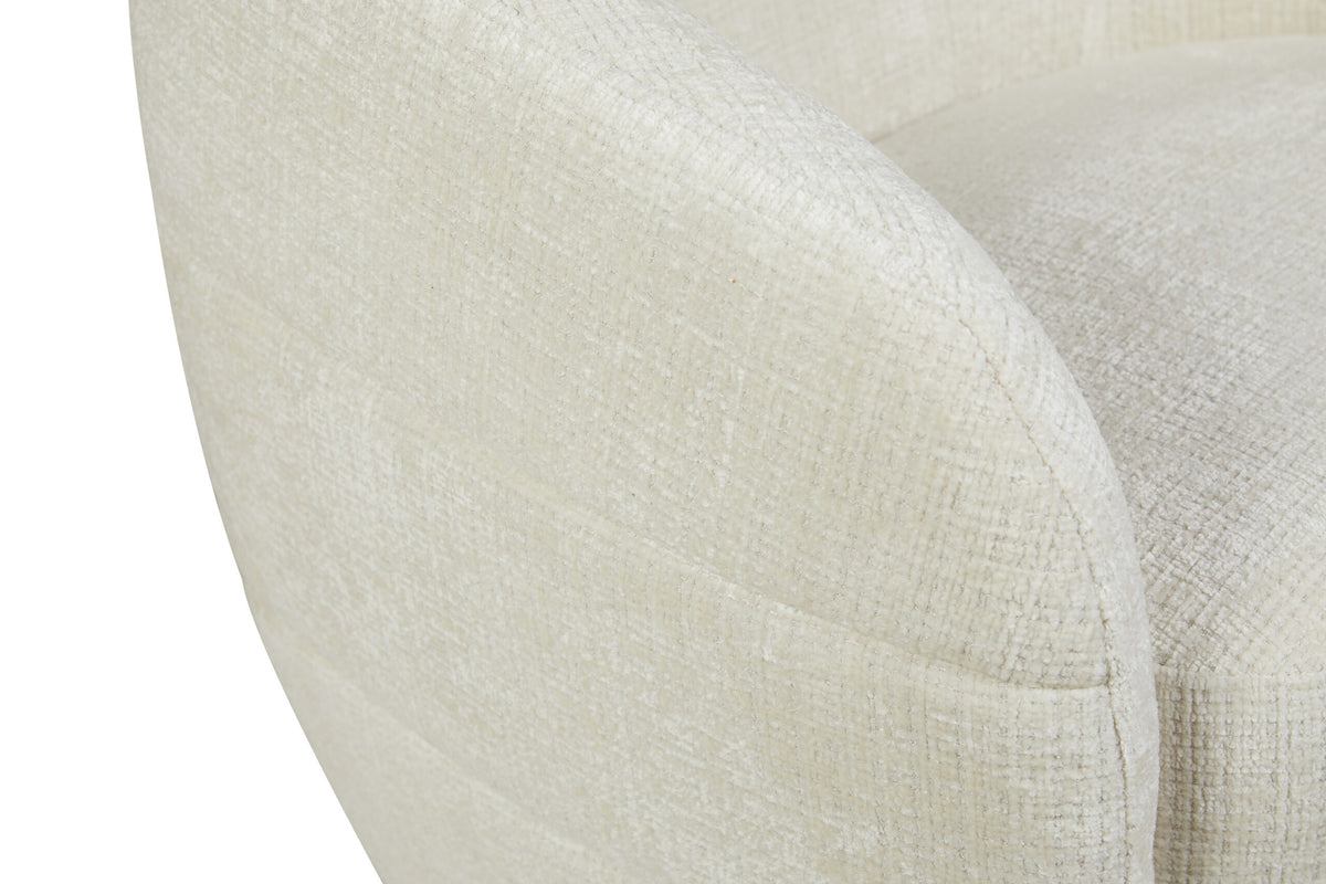 Fauteuil Yara Draaibaar Stof Off White Starfurn